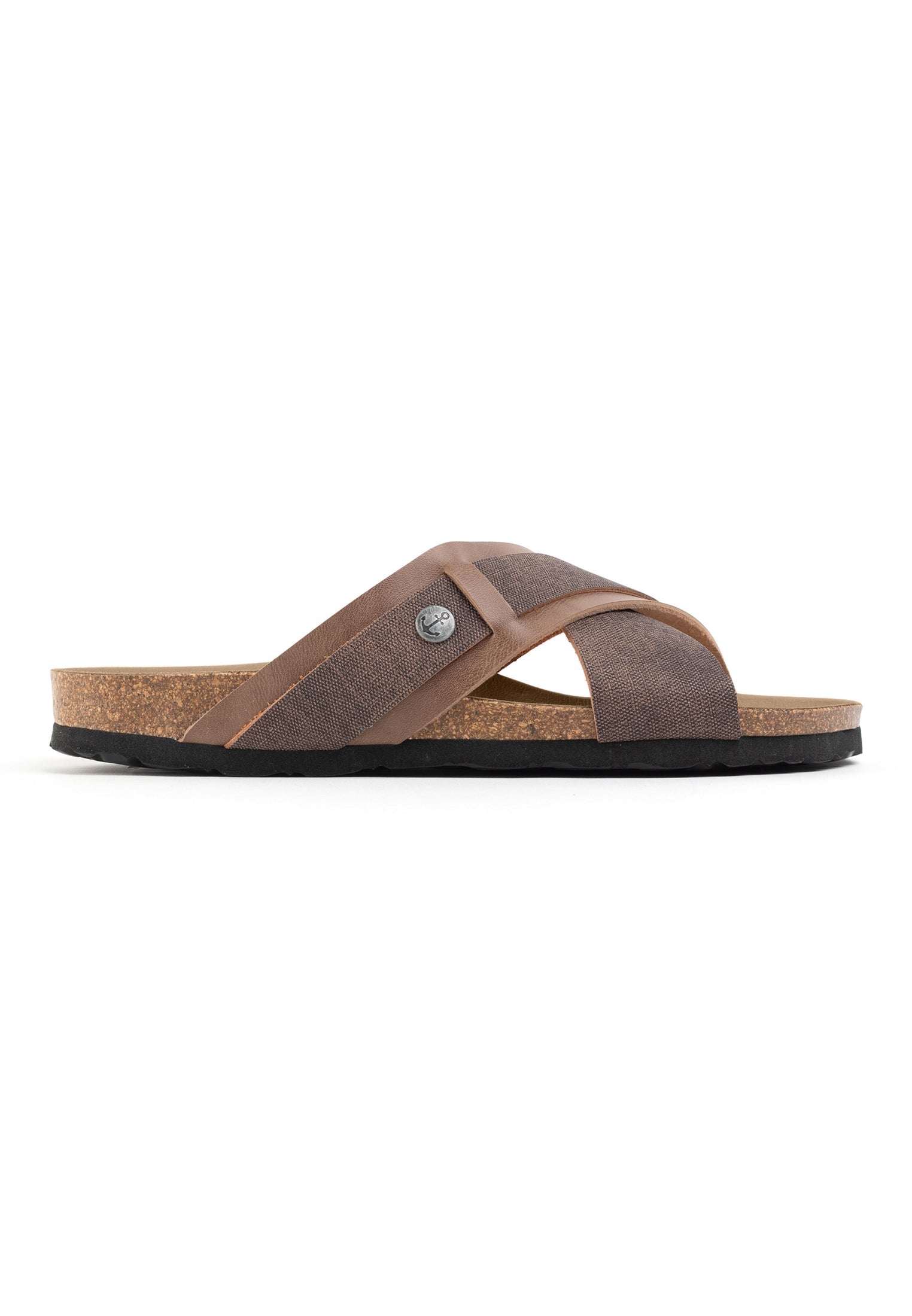 Gianni Brown 2 Strap Sandals