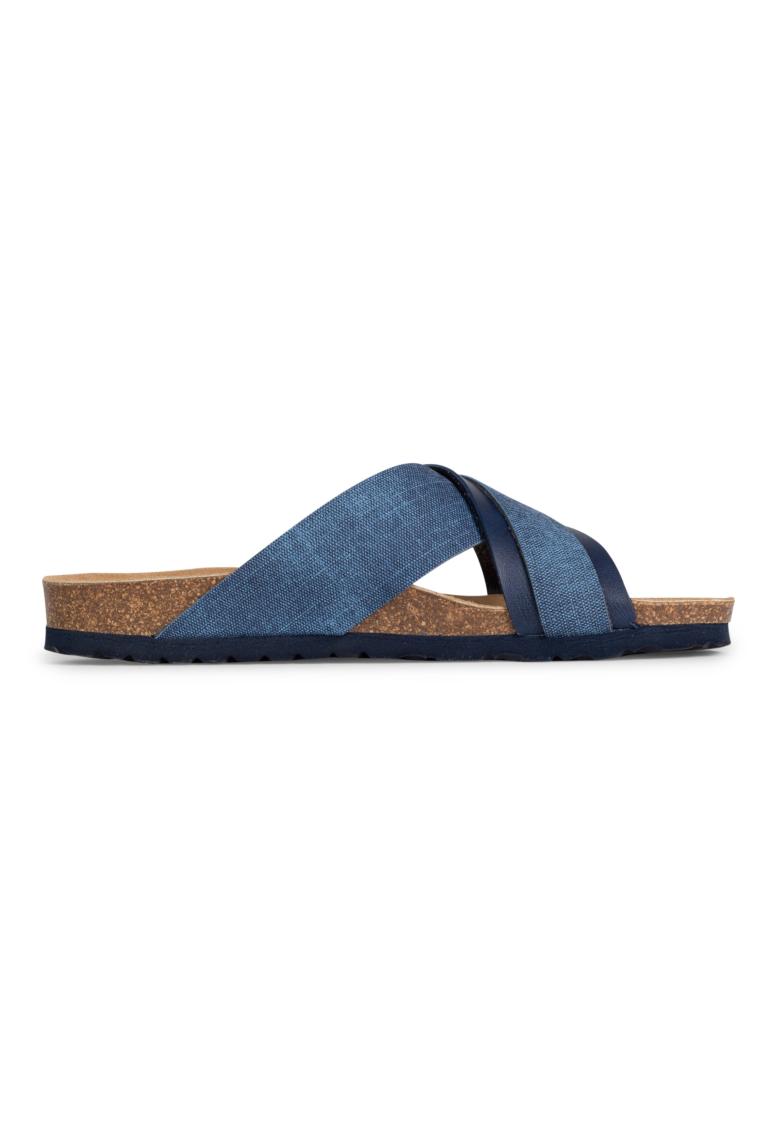 Gianni Navy Blue 2 Strap Sandals