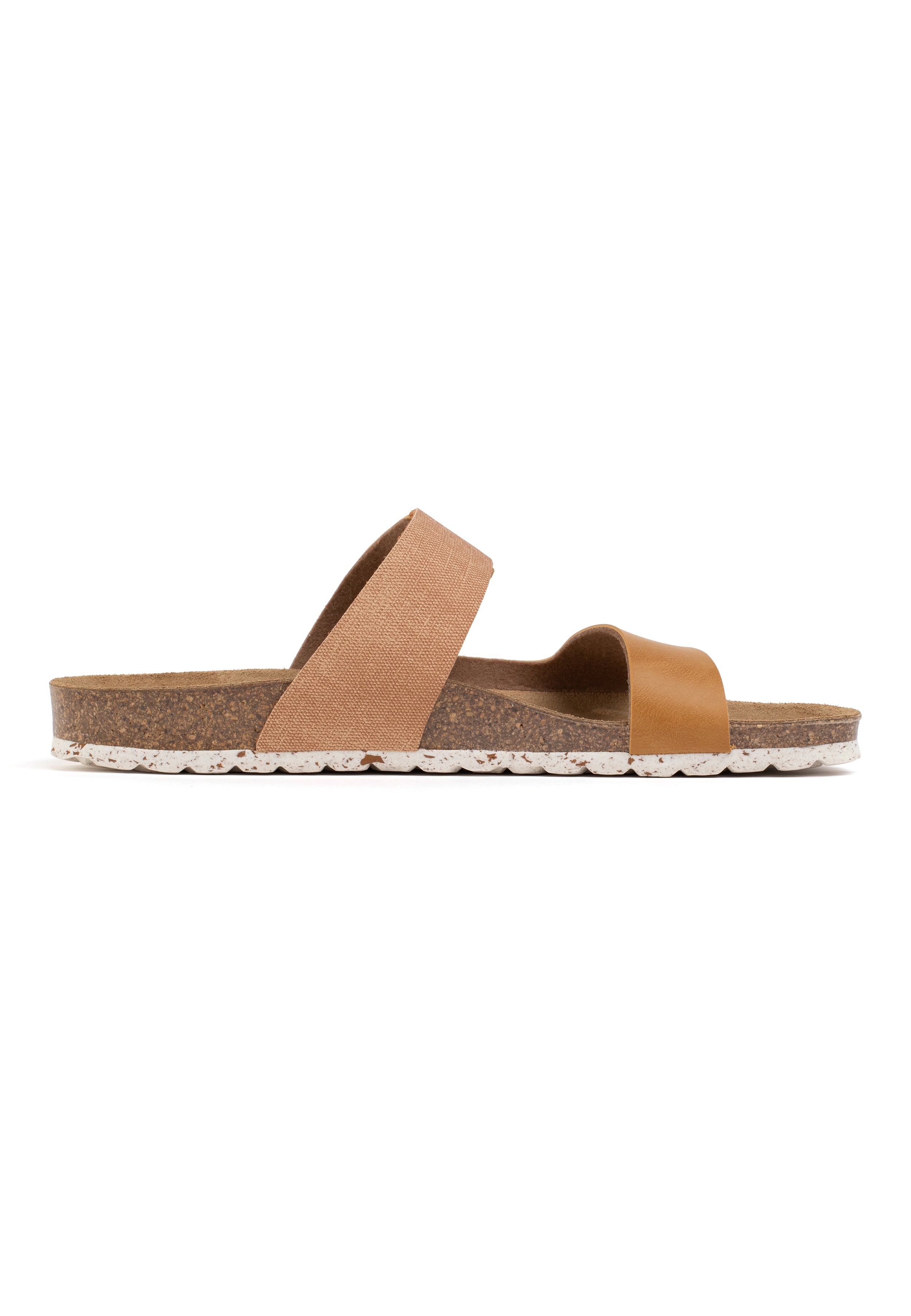 Guirec Tan and Camel 2 Strap Sandals