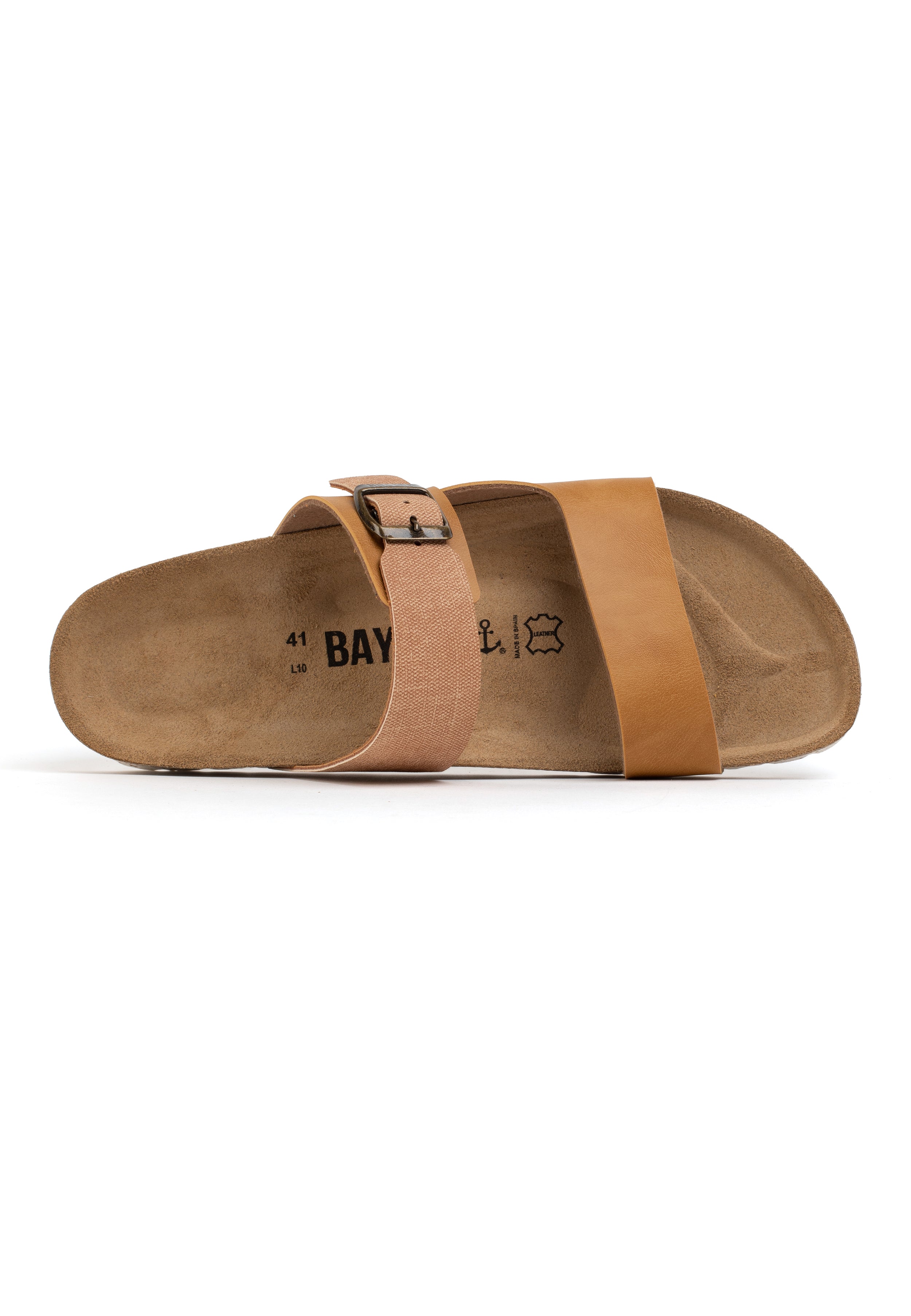 Guirec Tan and Camel 2 Strap Sandals