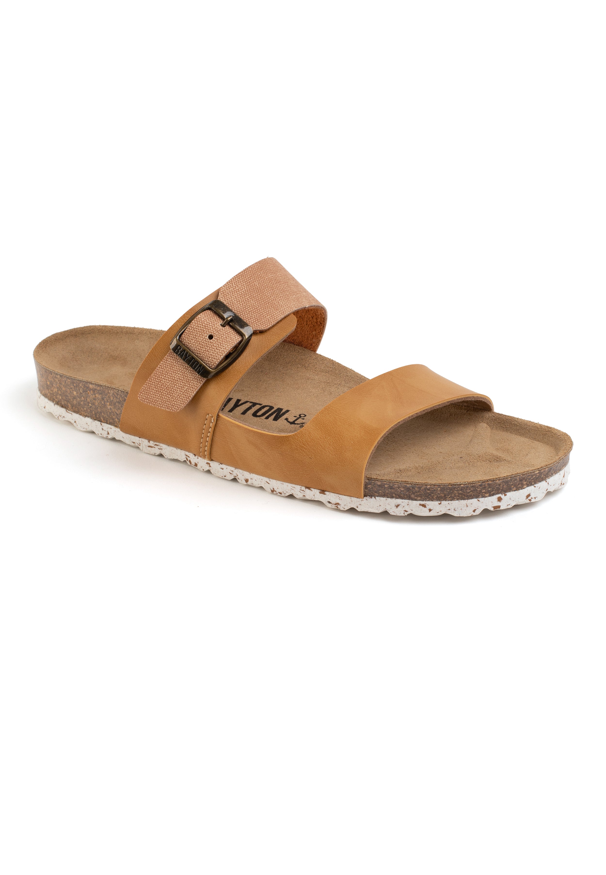 Guirec Sandalias 2 Tiras Tan Y Camel