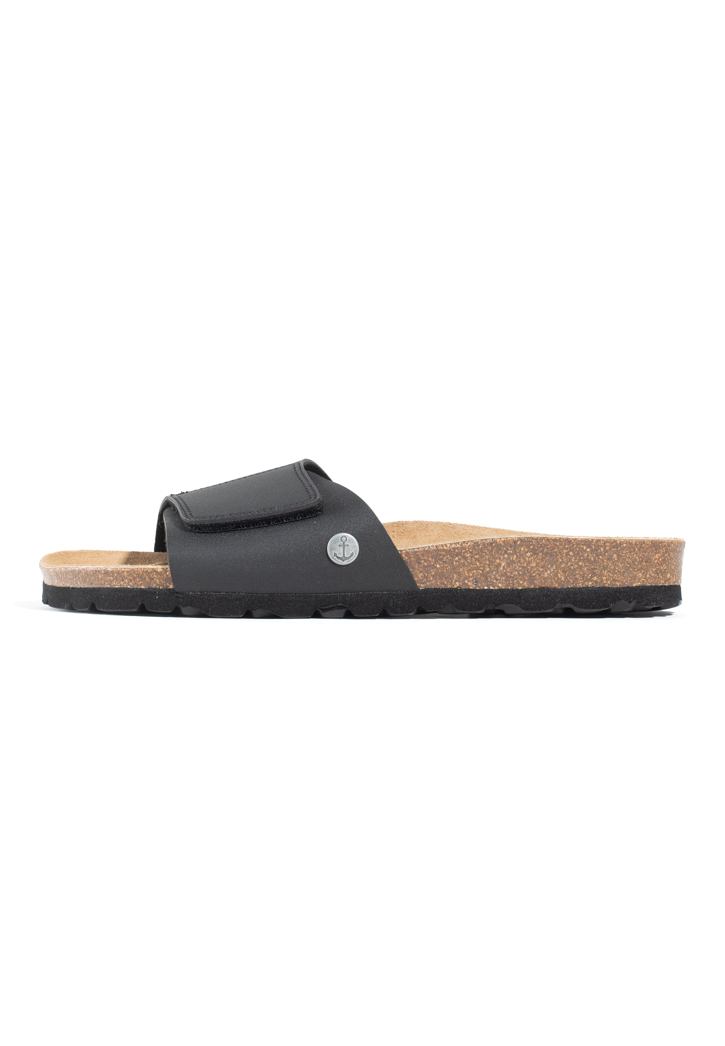 Gwenn Black 1 Strap Sandals