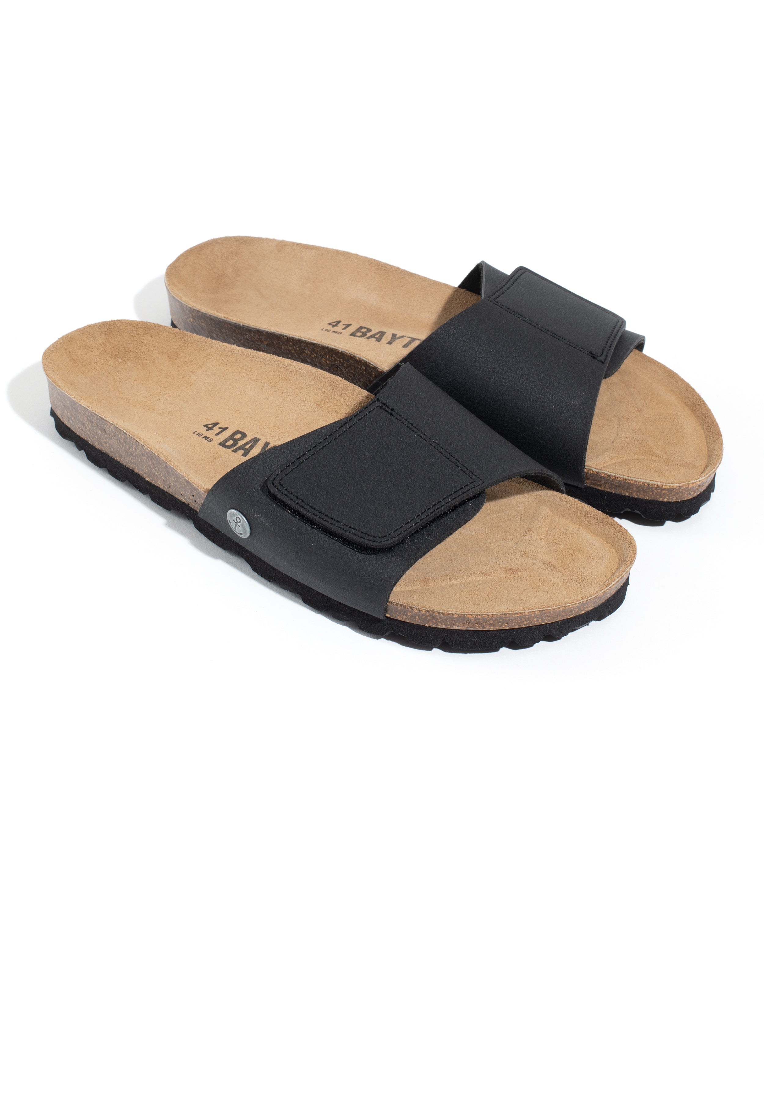 Gwenn Black 1 Strap Sandals