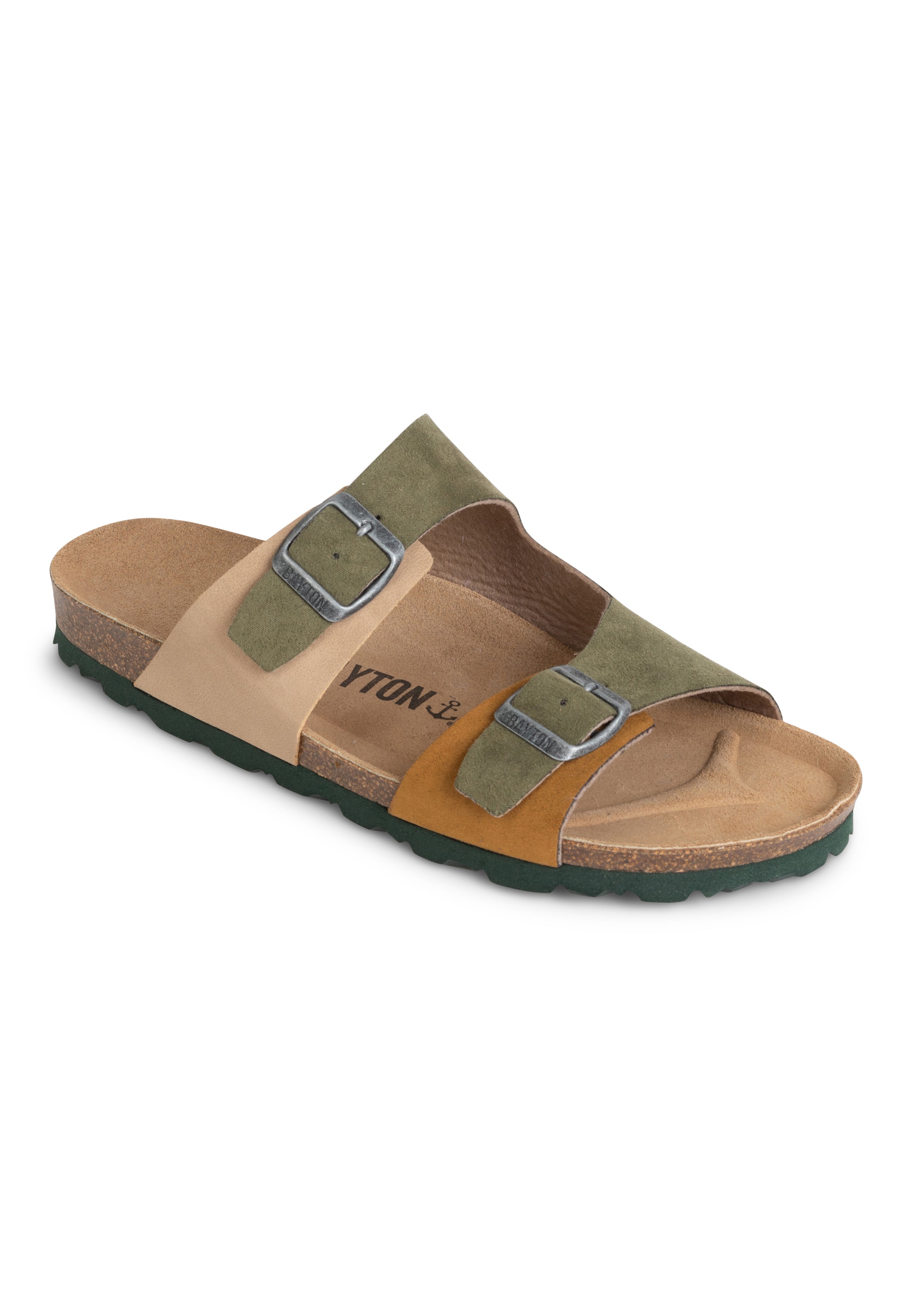 Ilithyie 2 Beige, Tan and Khaki 2 Strap Sandals