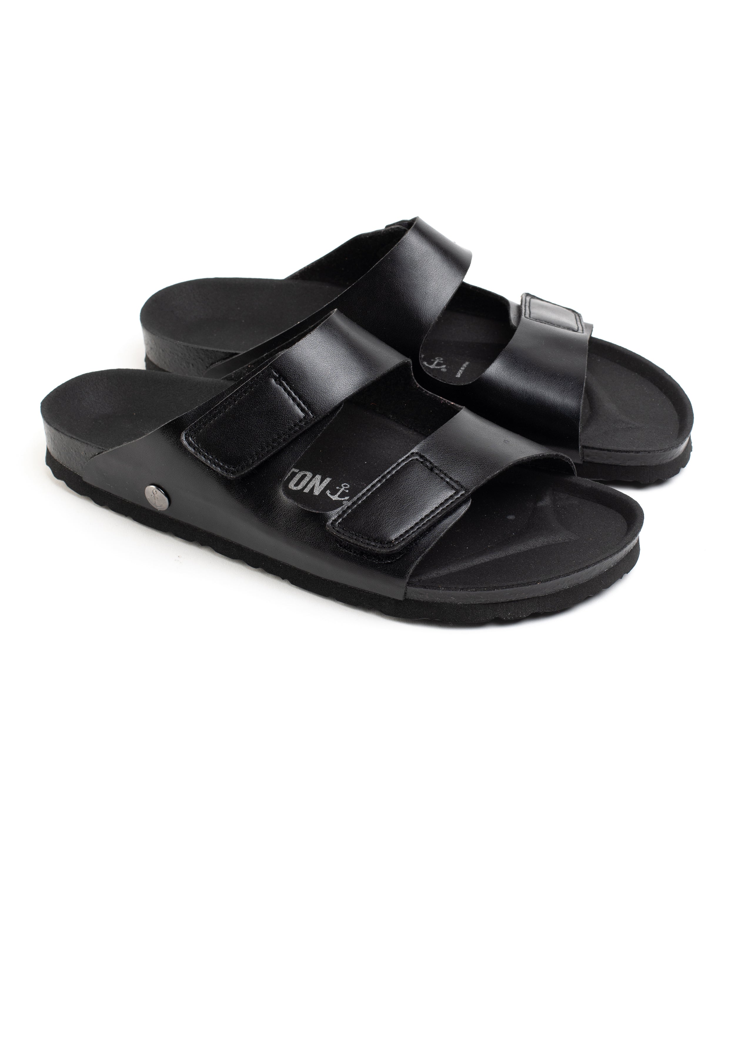 Black Marine 2 Strap Sandals