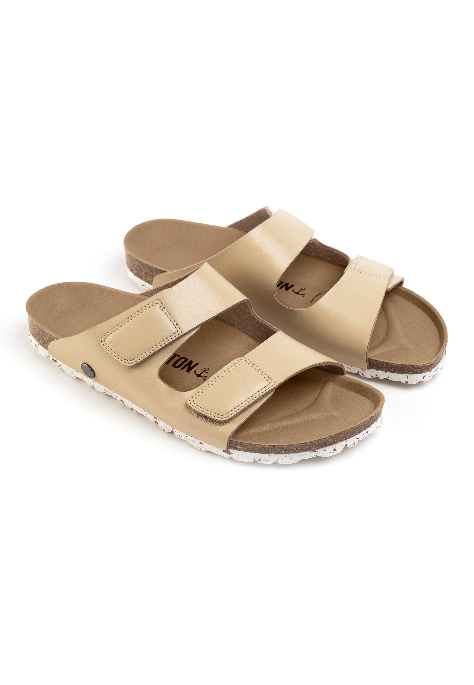 Sandalias Marineras 2 Tiras Beige