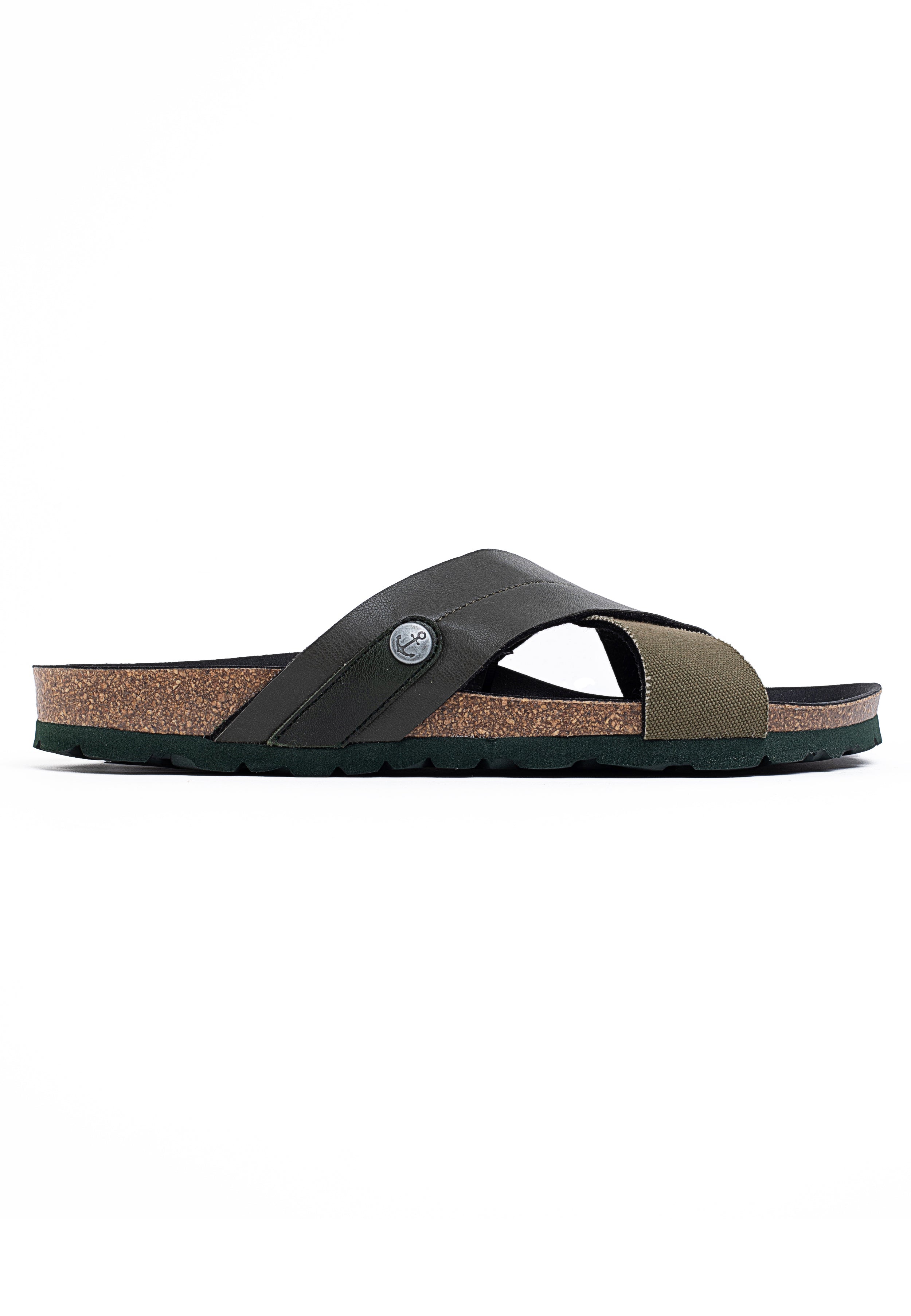 Mimizan Khaki 2 Strap Sandals