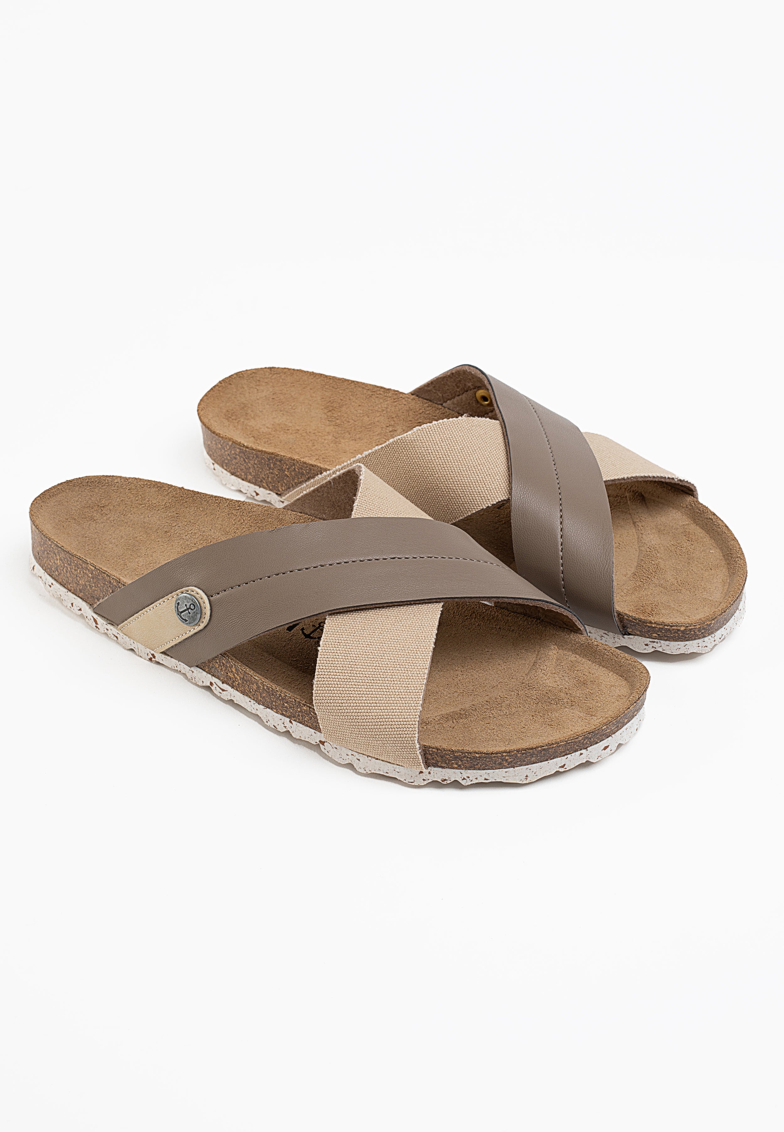 Mimizan Beige 2 Strap Sandals