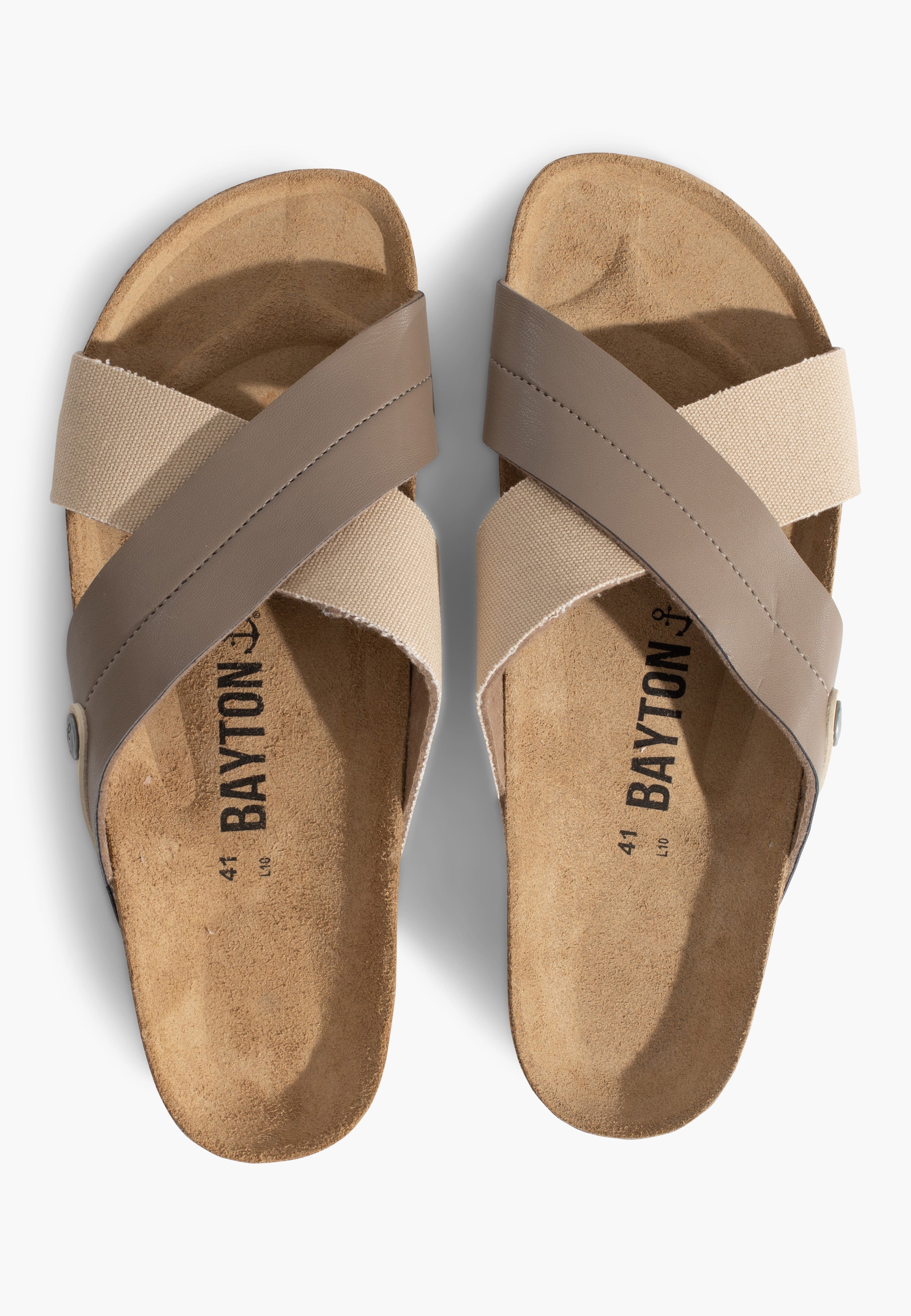 Mimizan Beige 2 Strap Sandals