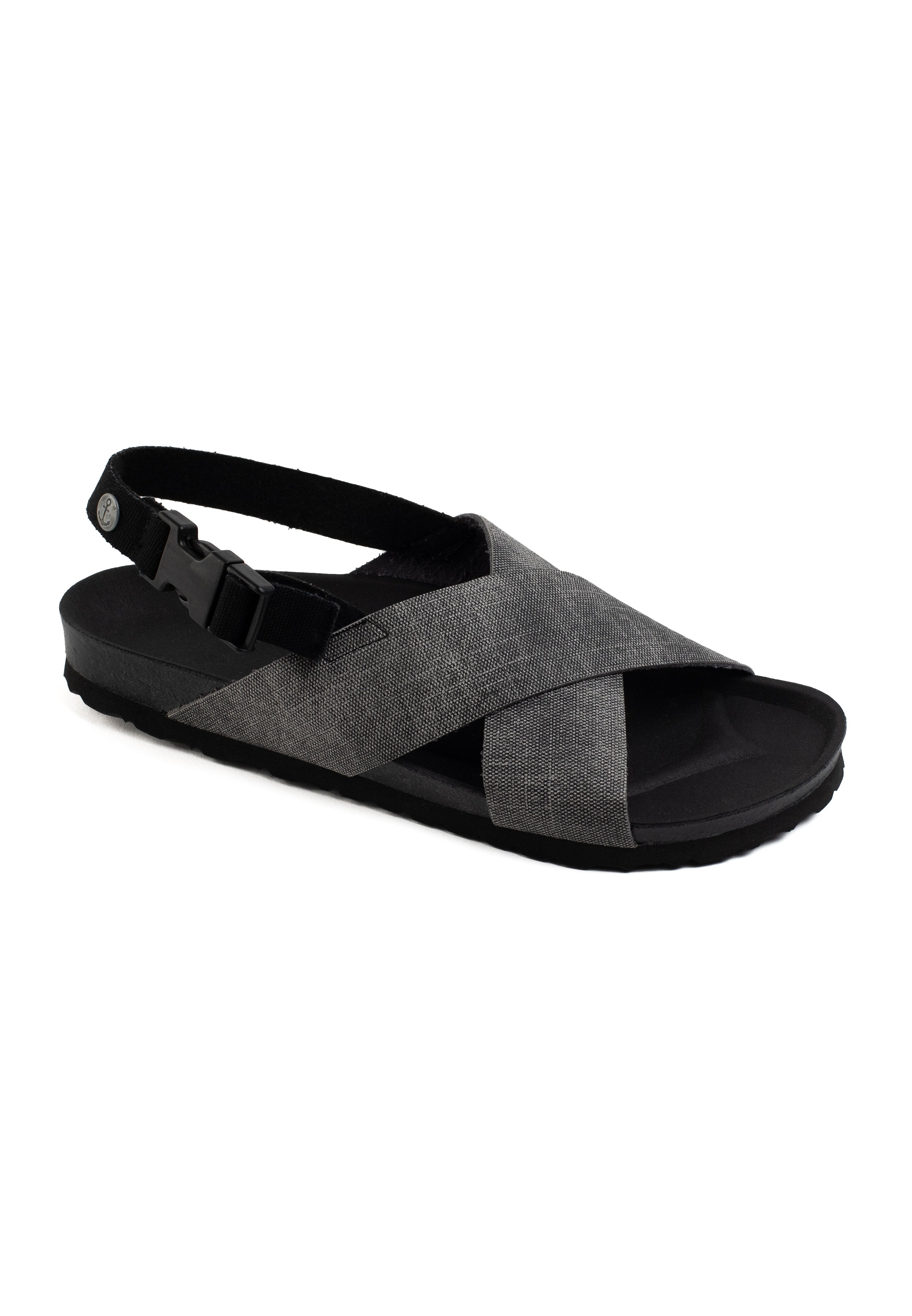 Sandalias San Multibrides Gris Y Negro