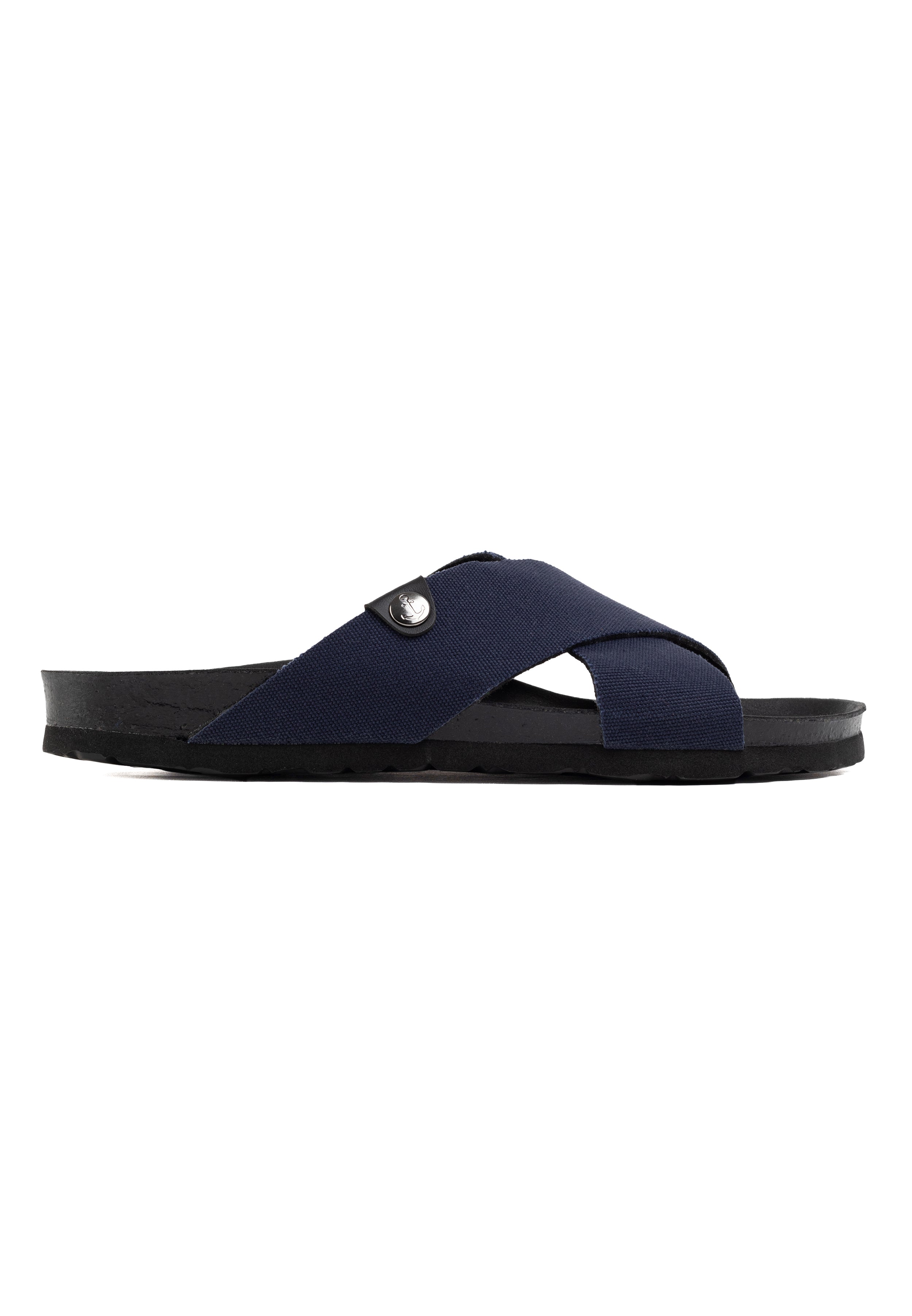 Saxo Navy Blue 2 Strap Sandals