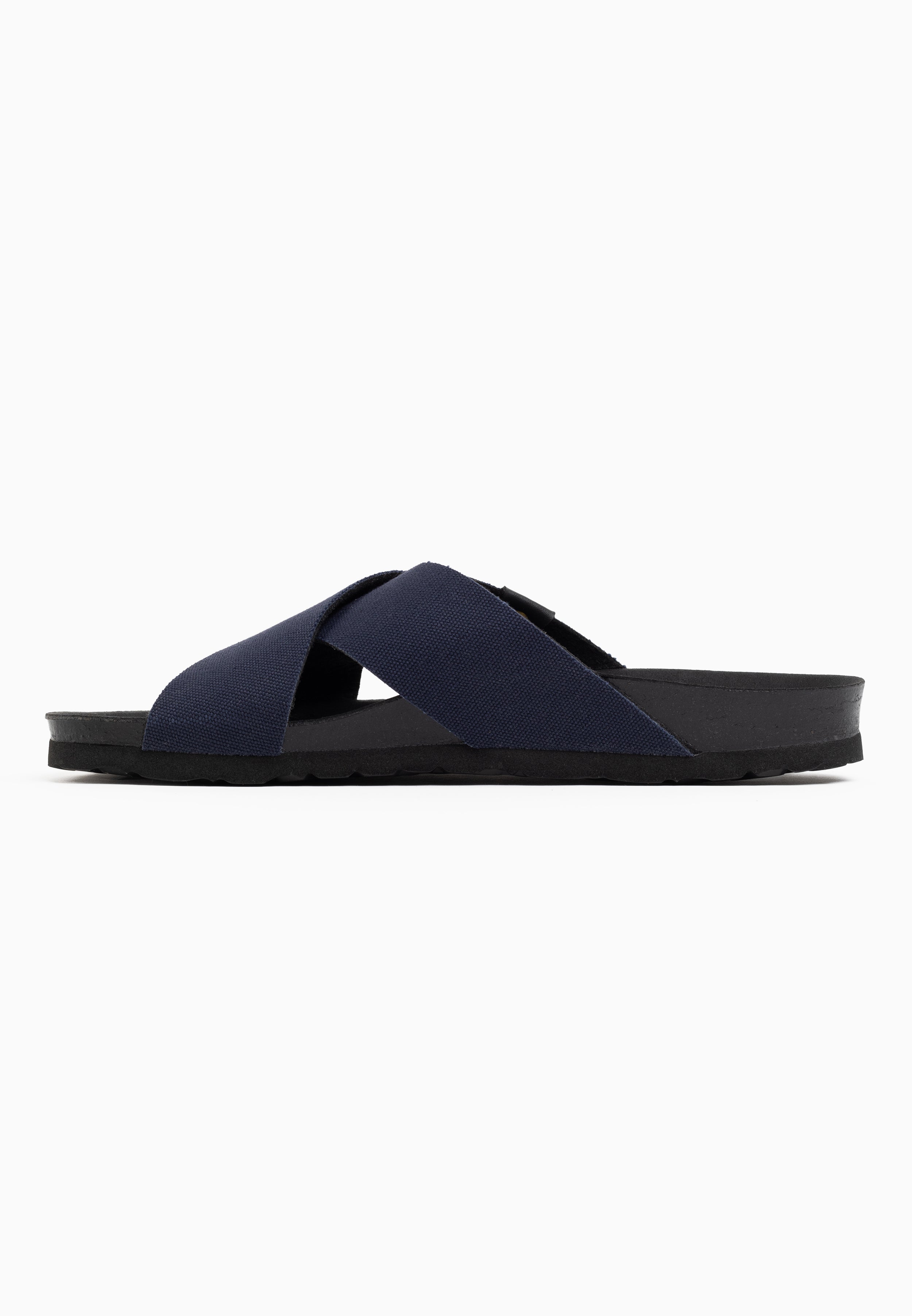 Saxo Navy Blue 2 Strap Sandals