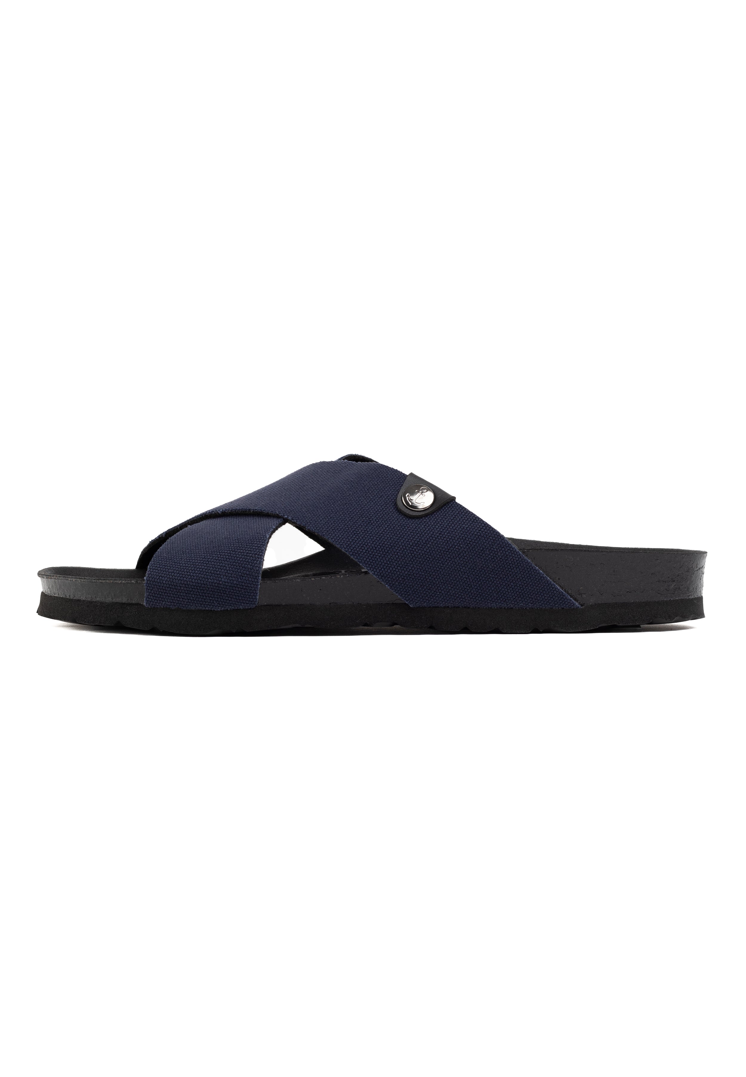 Saxo Navy Blue 2 Strap Sandals