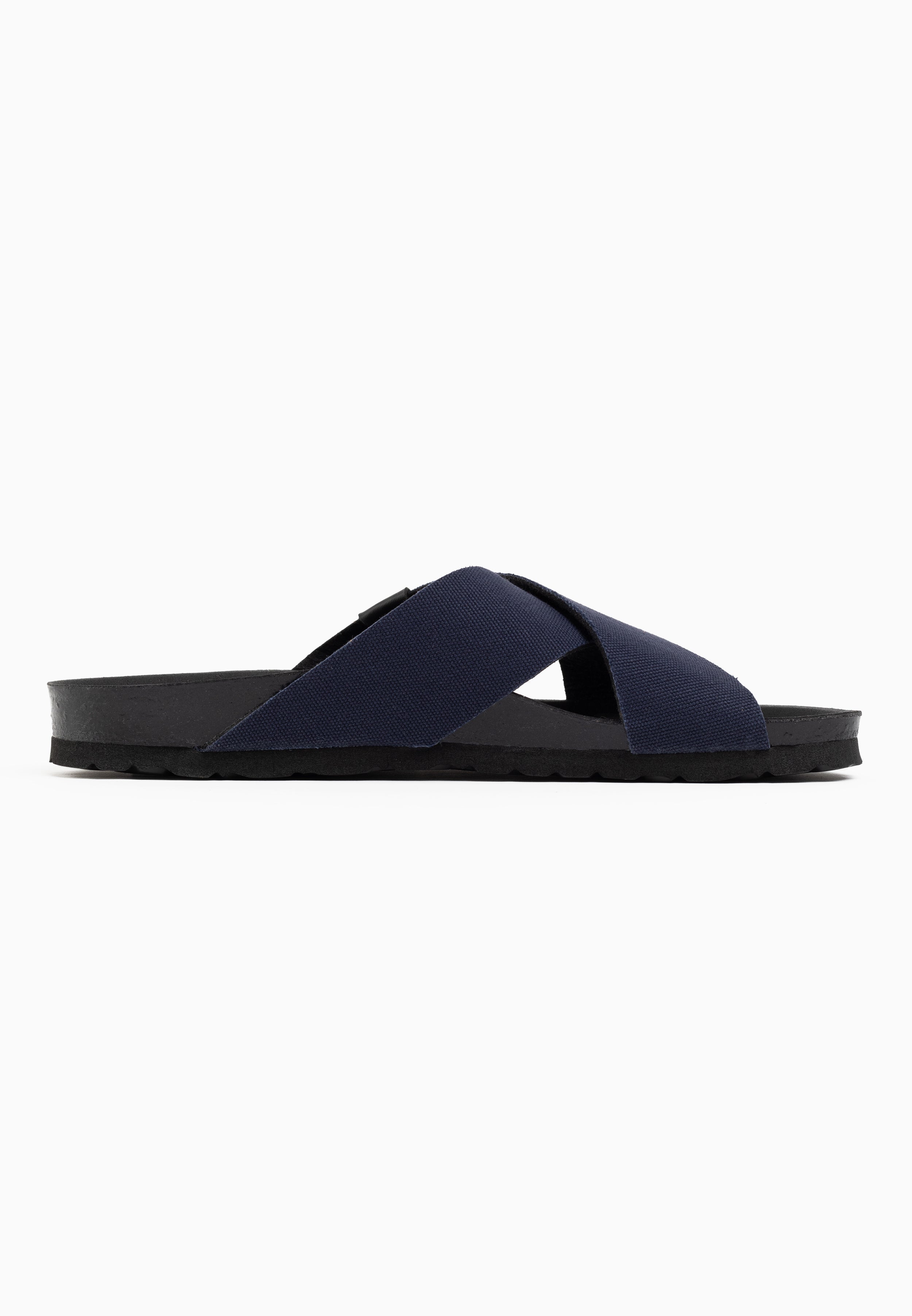 Saxo Navy Blue 2 Strap Sandals