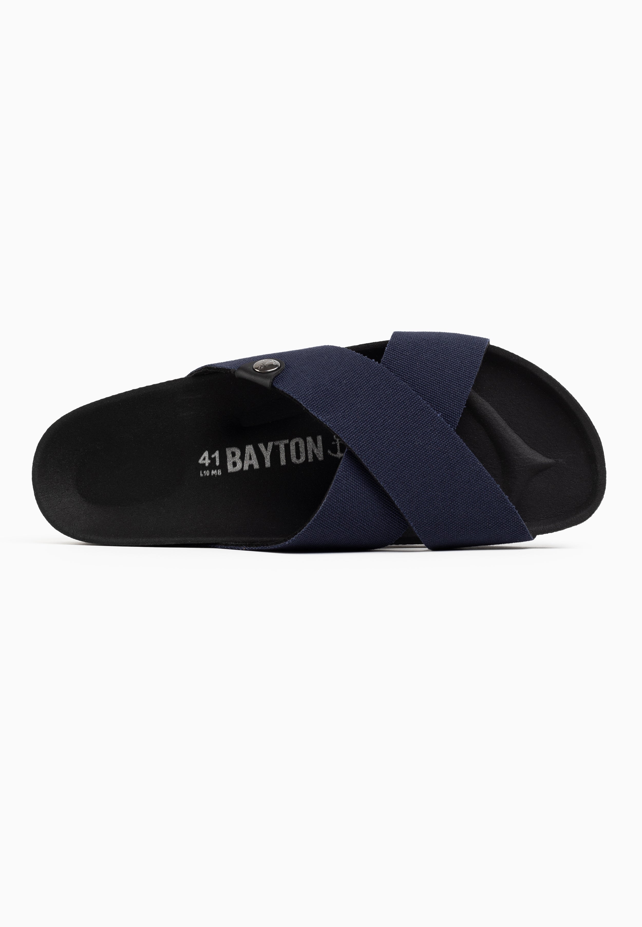 Saxo Navy Blue 2 Strap Sandals