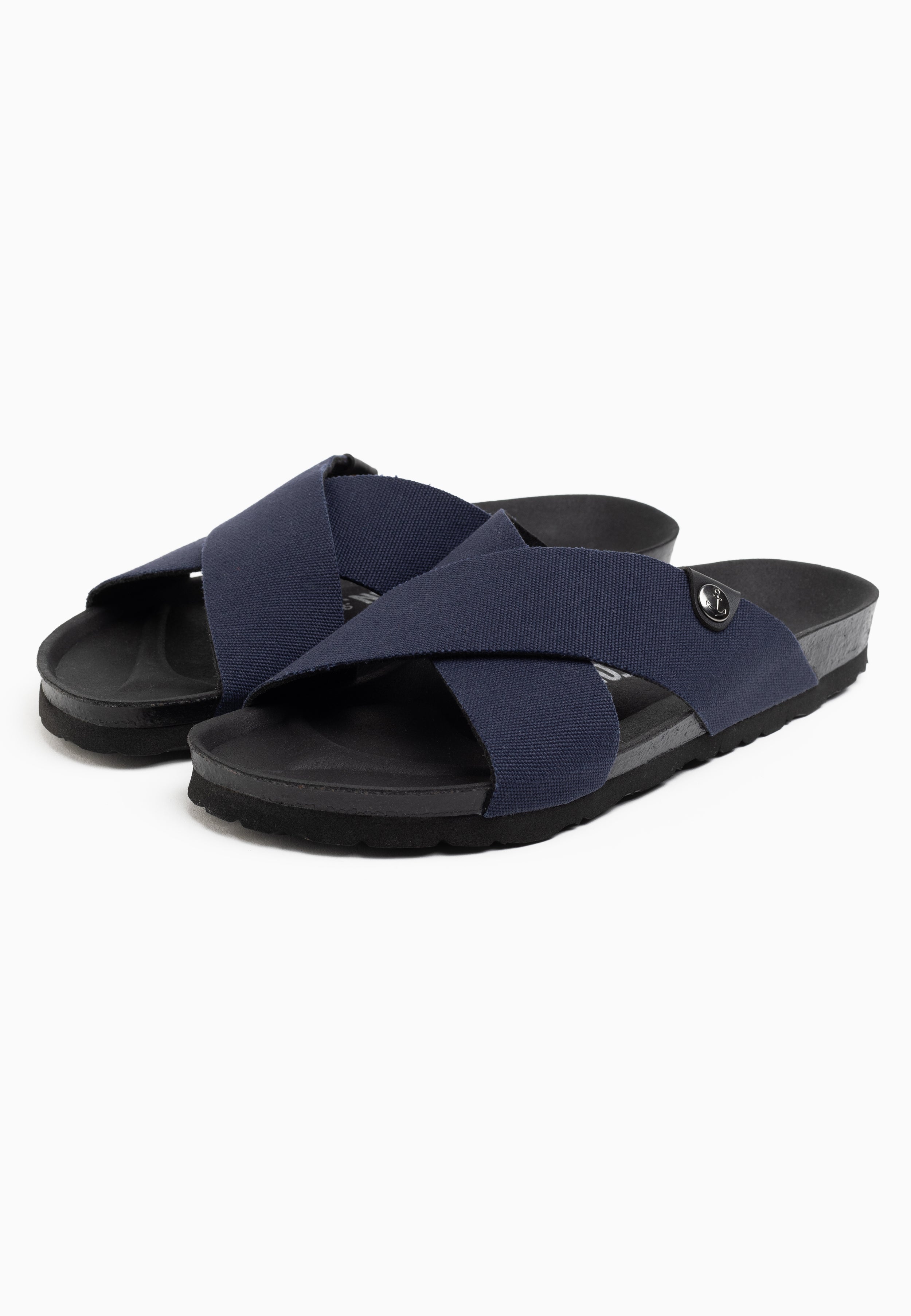 Saxo Navy Blue 2 Strap Sandals