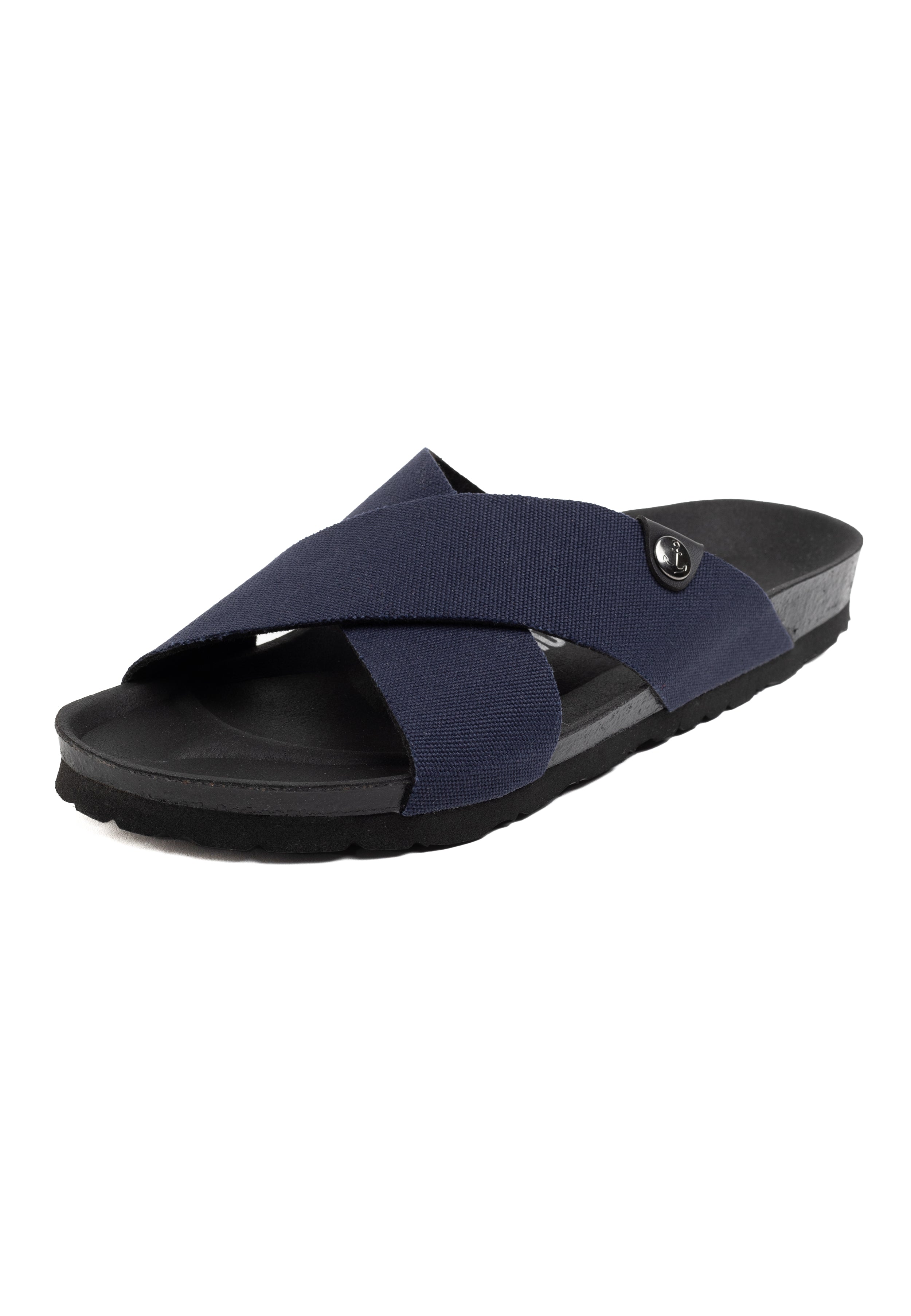 Saxo Navy Blue 2 Strap Sandals