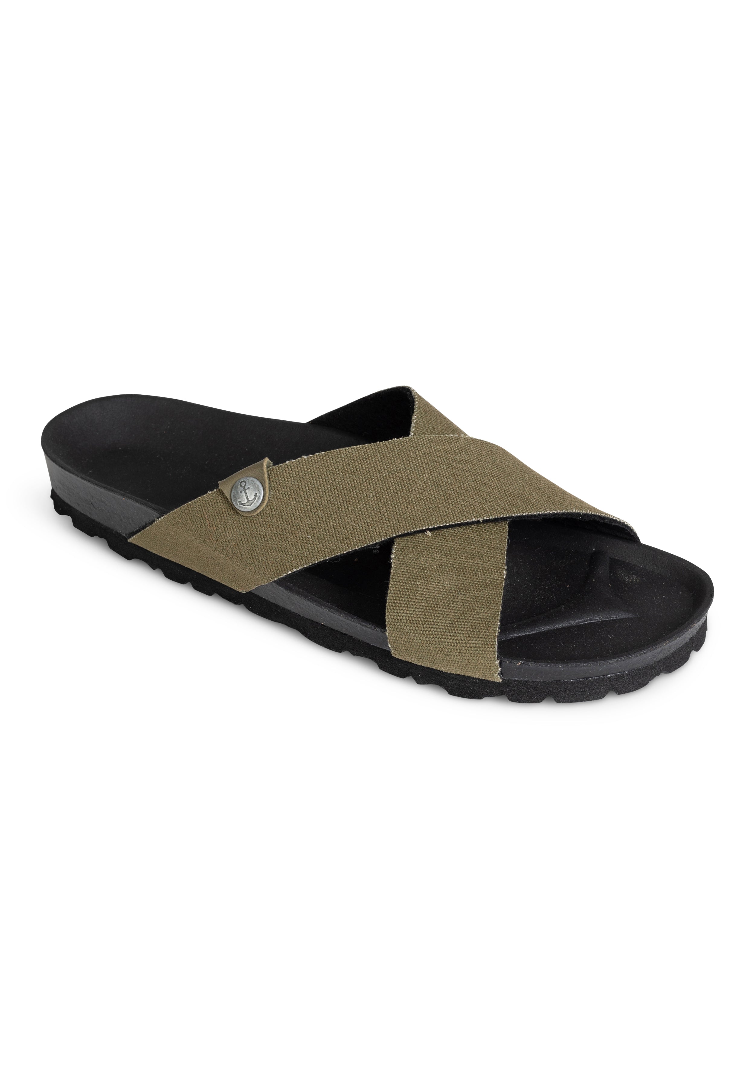 Saxo Khaki 2 Strap Sandals