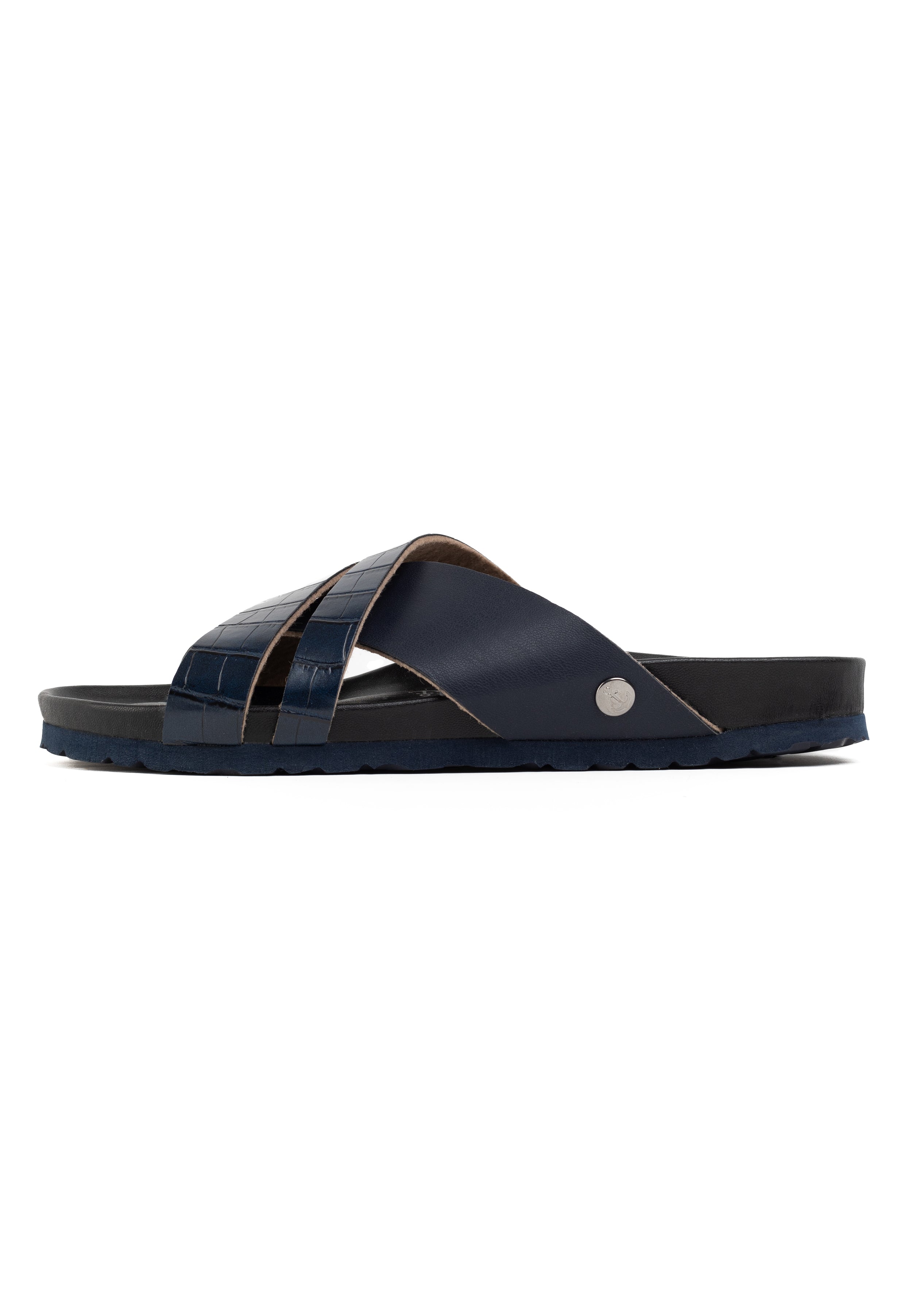 Conrad Navy Blue Multi-Strap Sandals