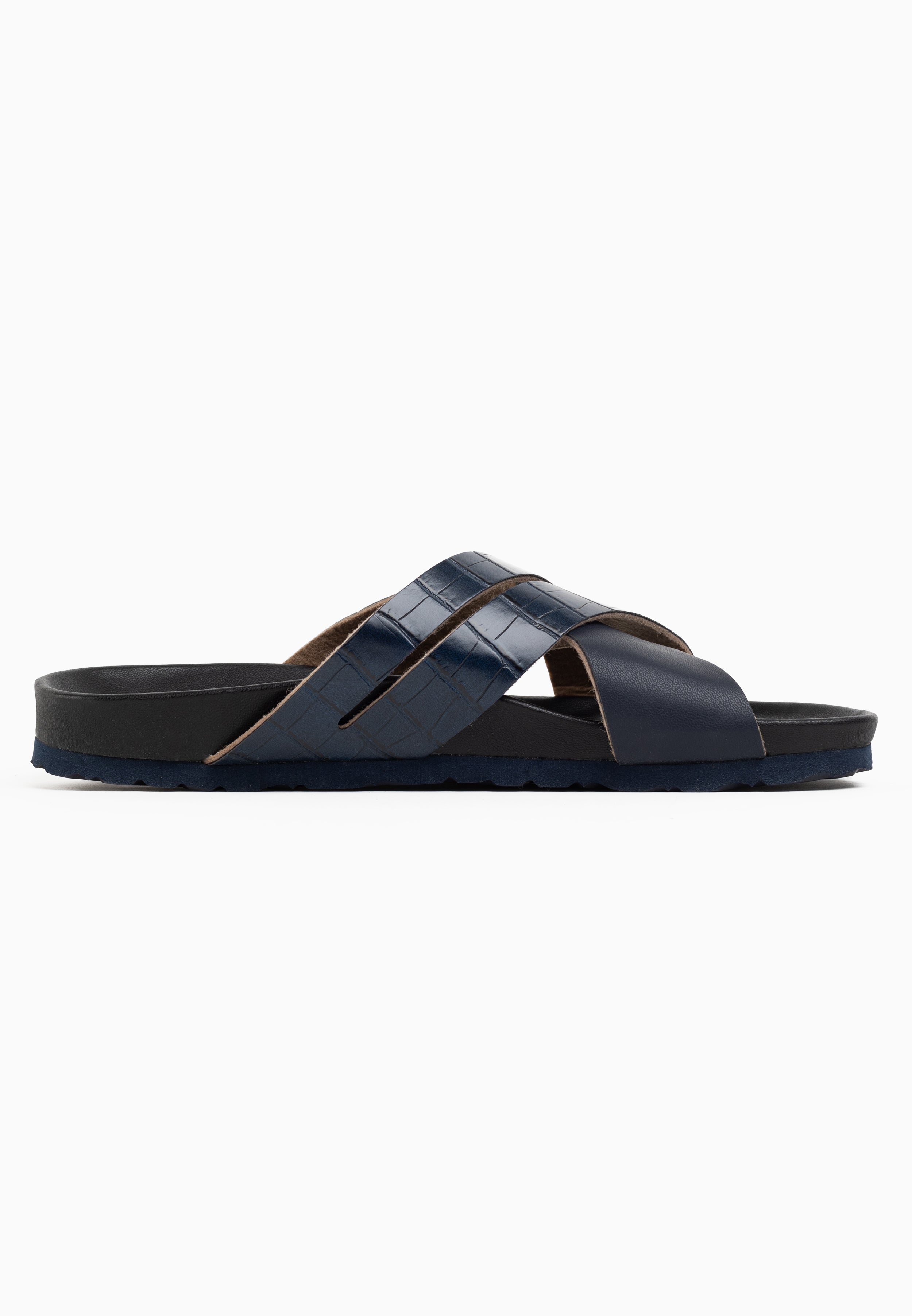 Conrad Navy Blue Multi-Strap Sandals