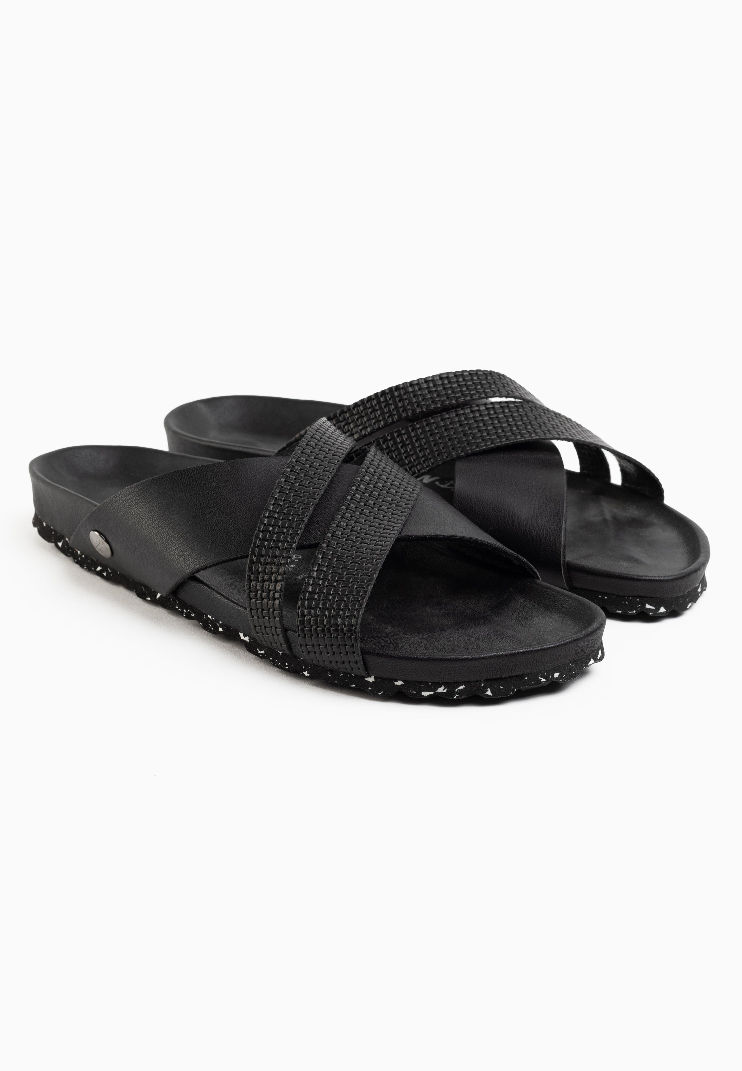 Sandalias Conrad Multitiras Negro