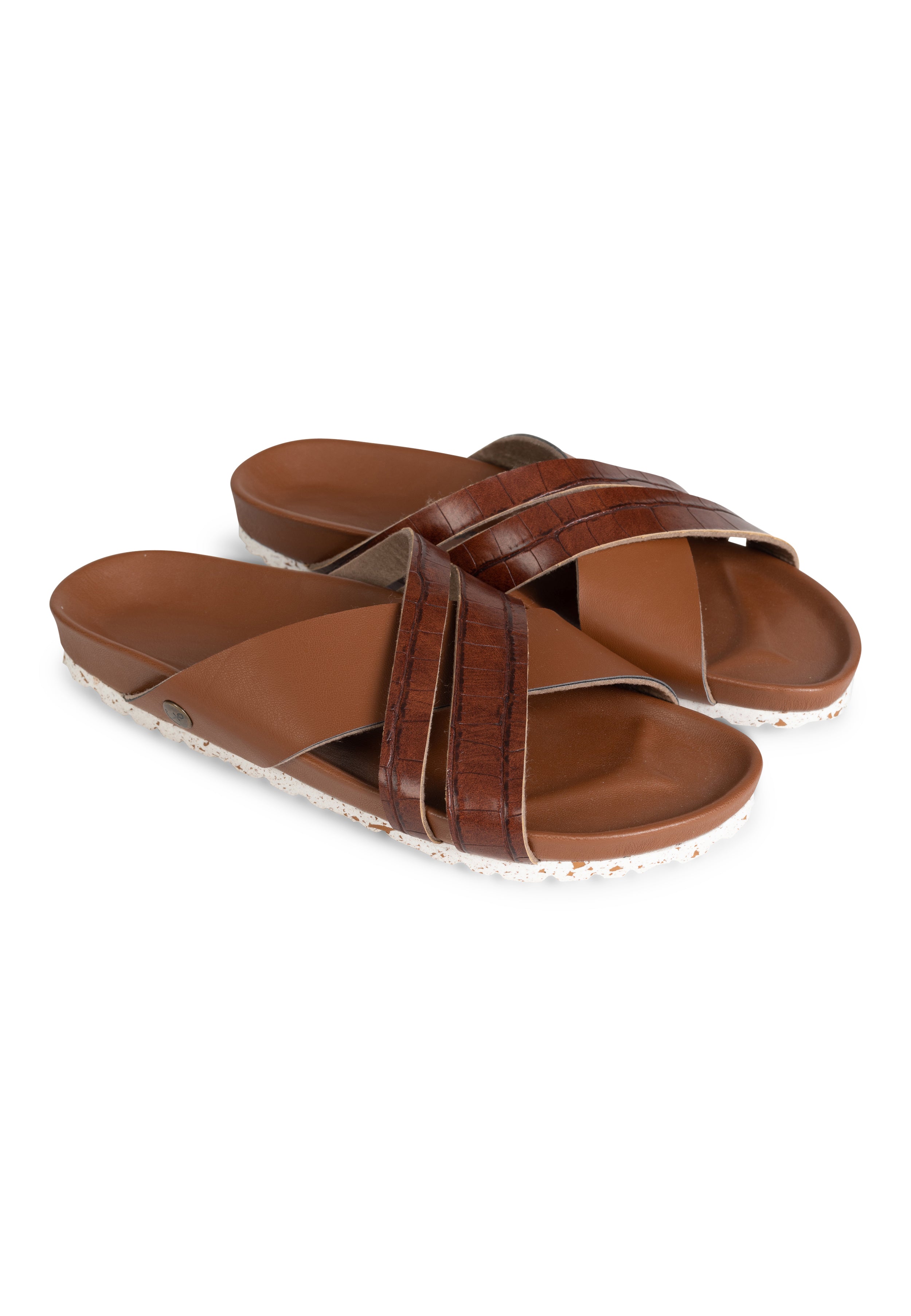 Conrad Brown Multi-Strap Sandals