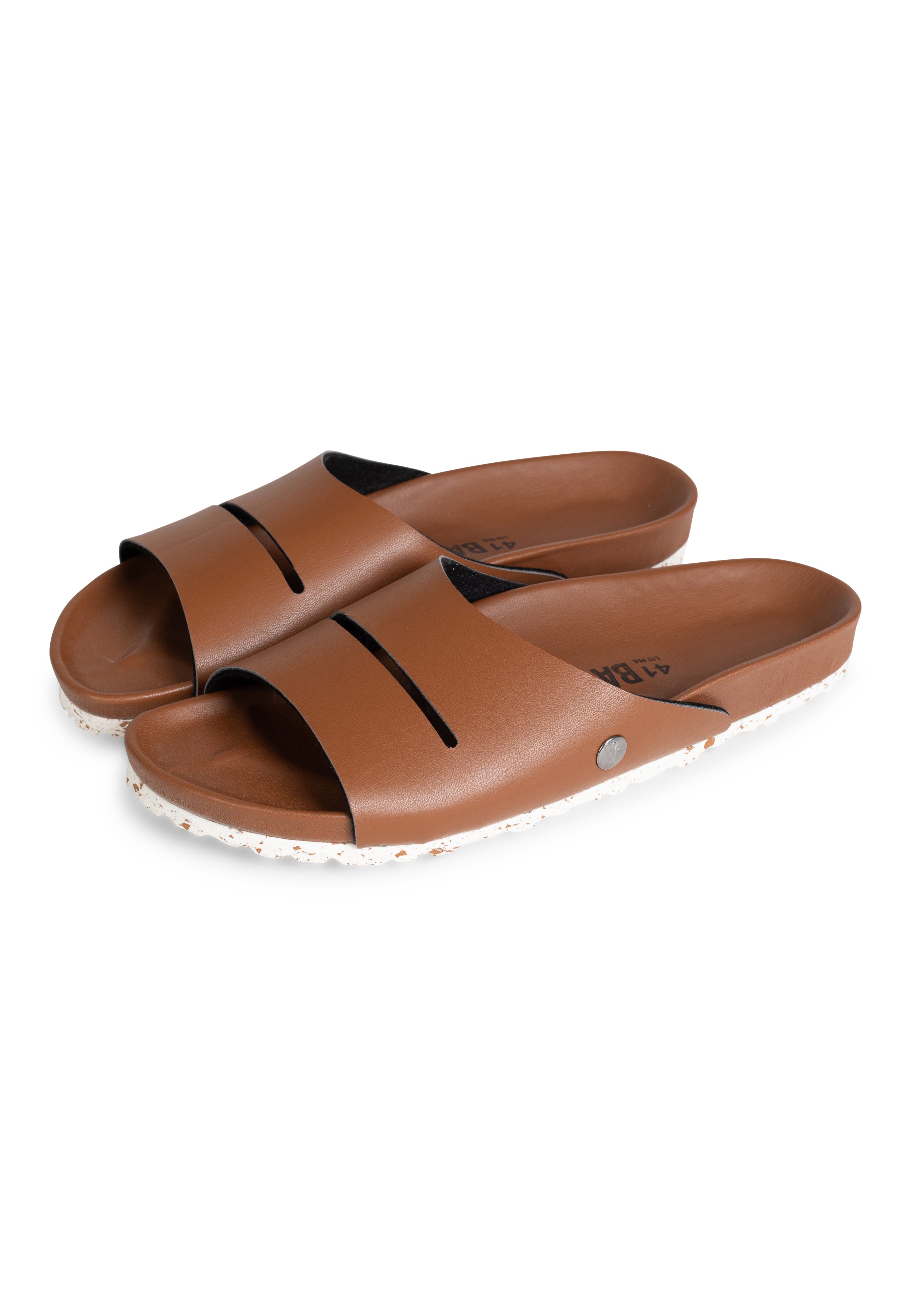 Cordero Brown 2 Strap Sandals