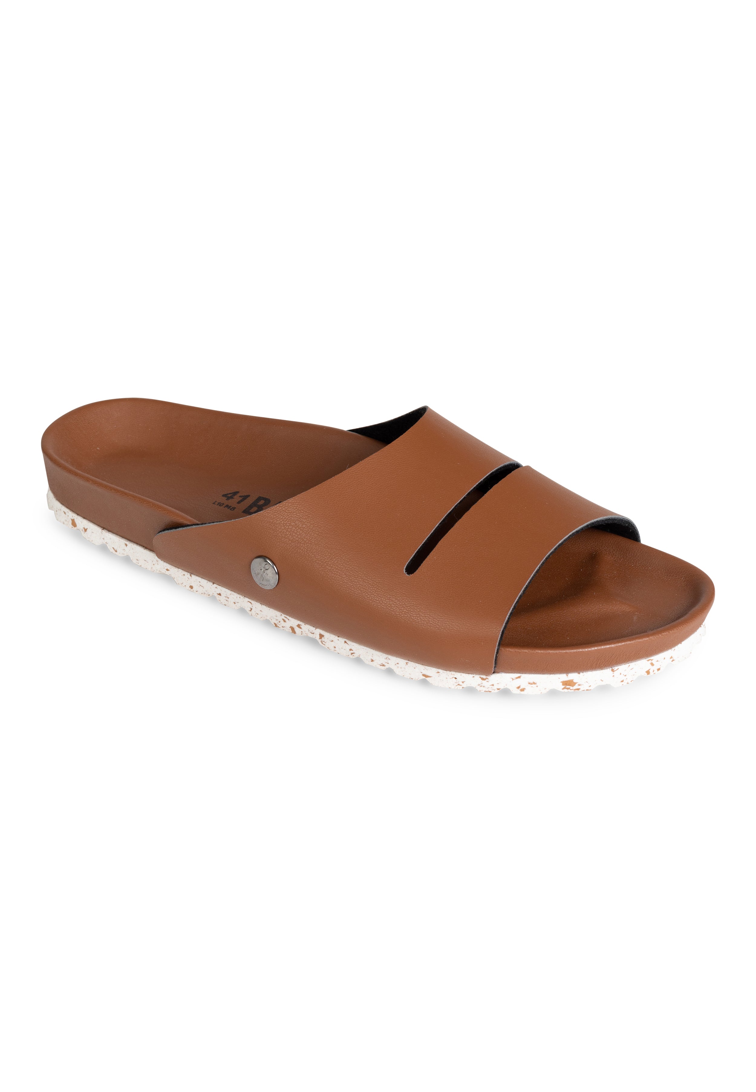 Cordero Brown 2 Strap Sandals