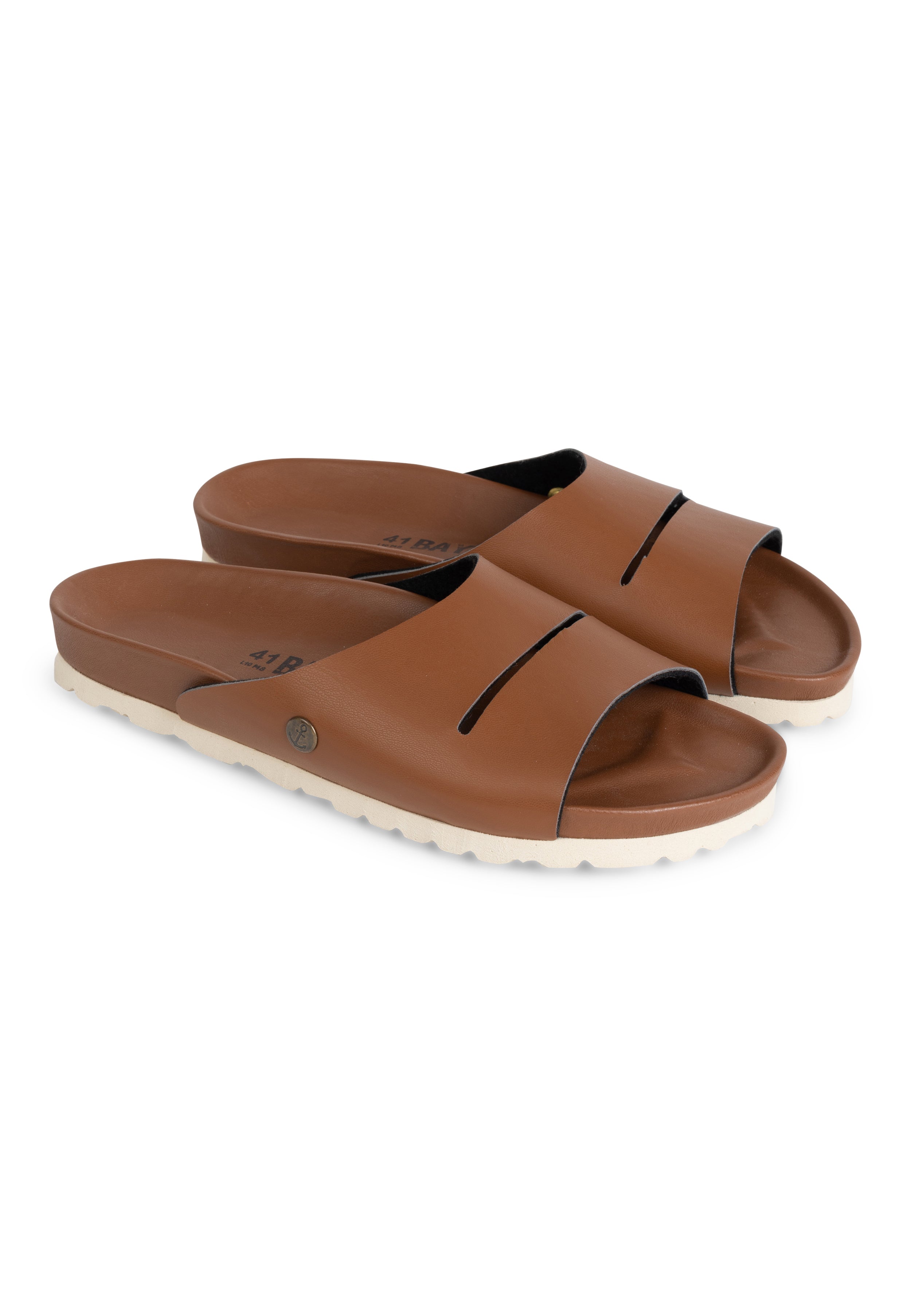 Cordero Brown 2 Strap Sandals