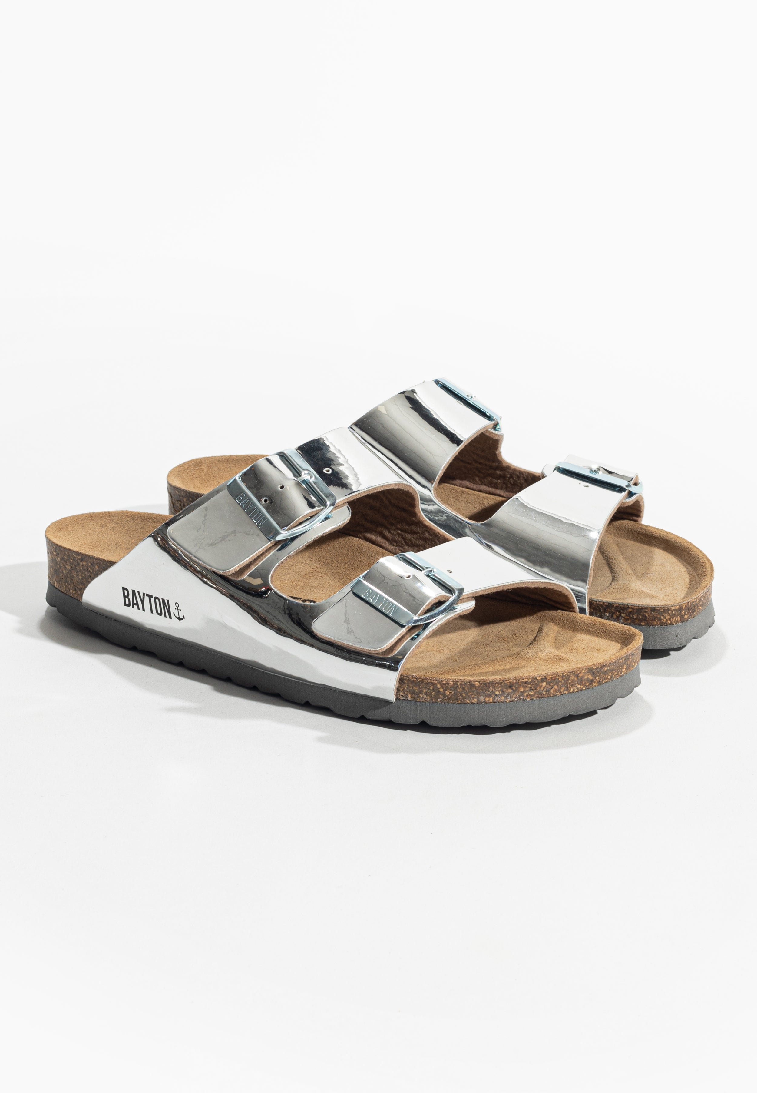 Tracy Silver 2 Strap Sandals