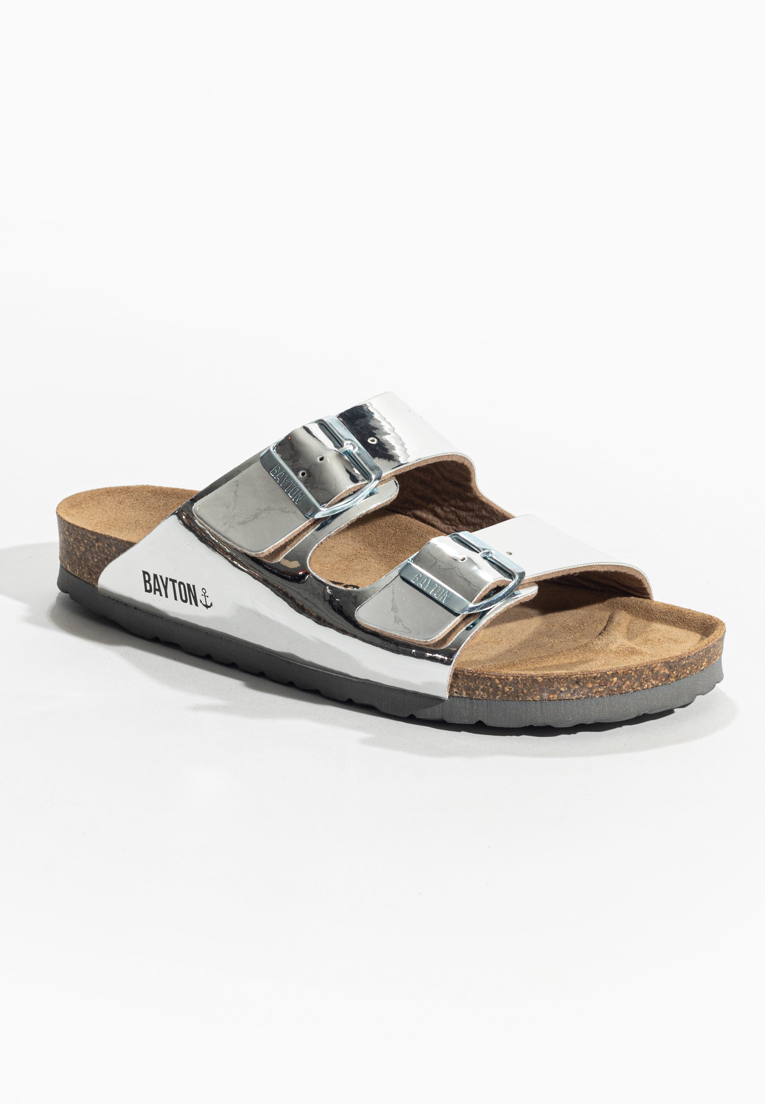 Tracy Silver 2 Strap Sandals