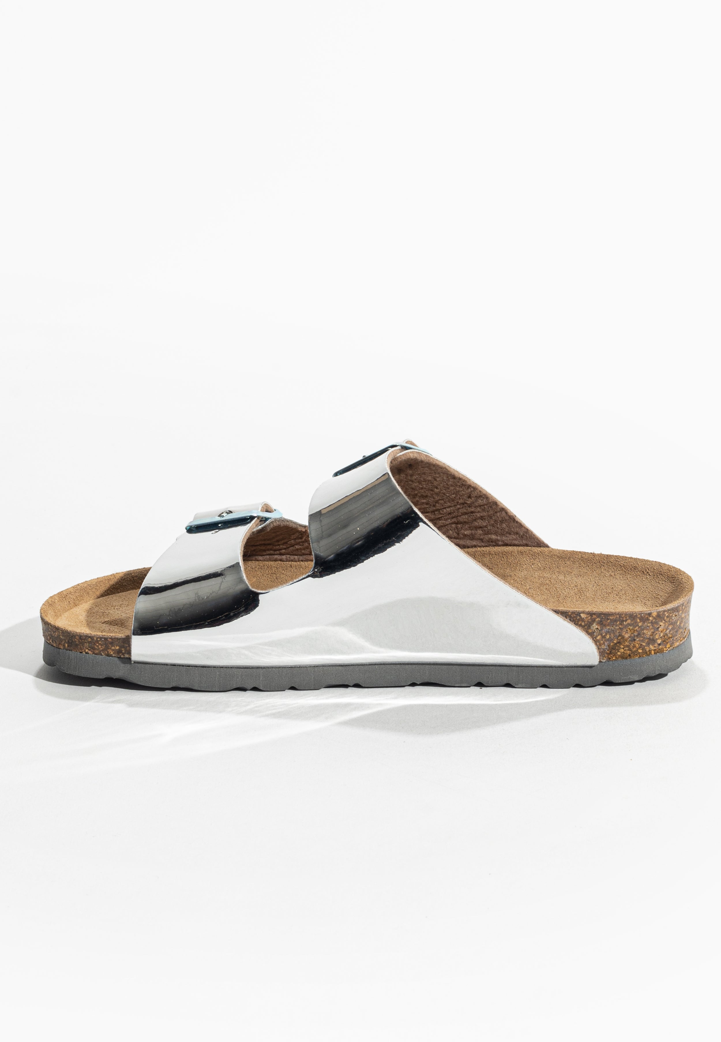 Tracy Silver 2 Strap Sandals