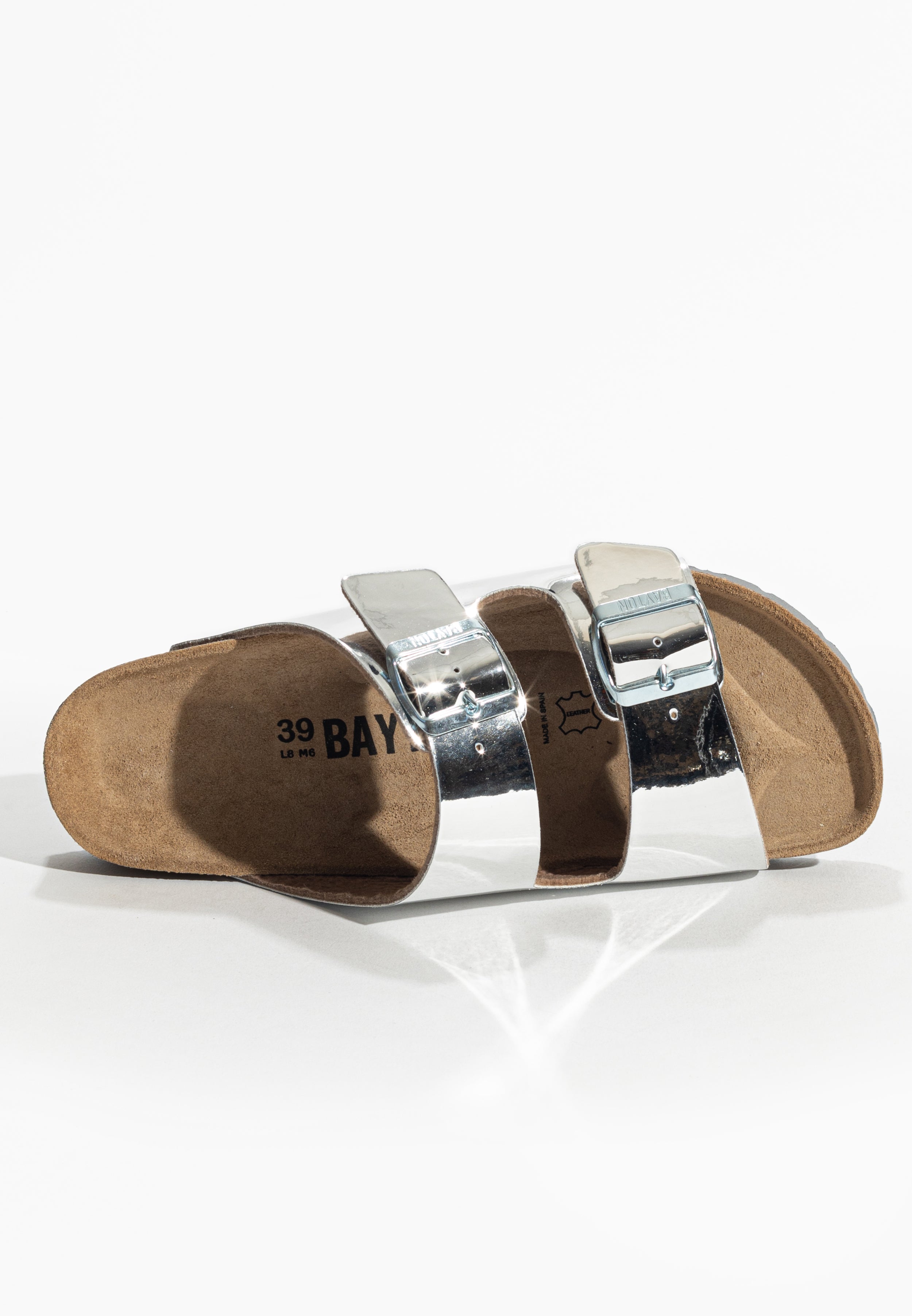 Tracy Silver 2 Strap Sandals