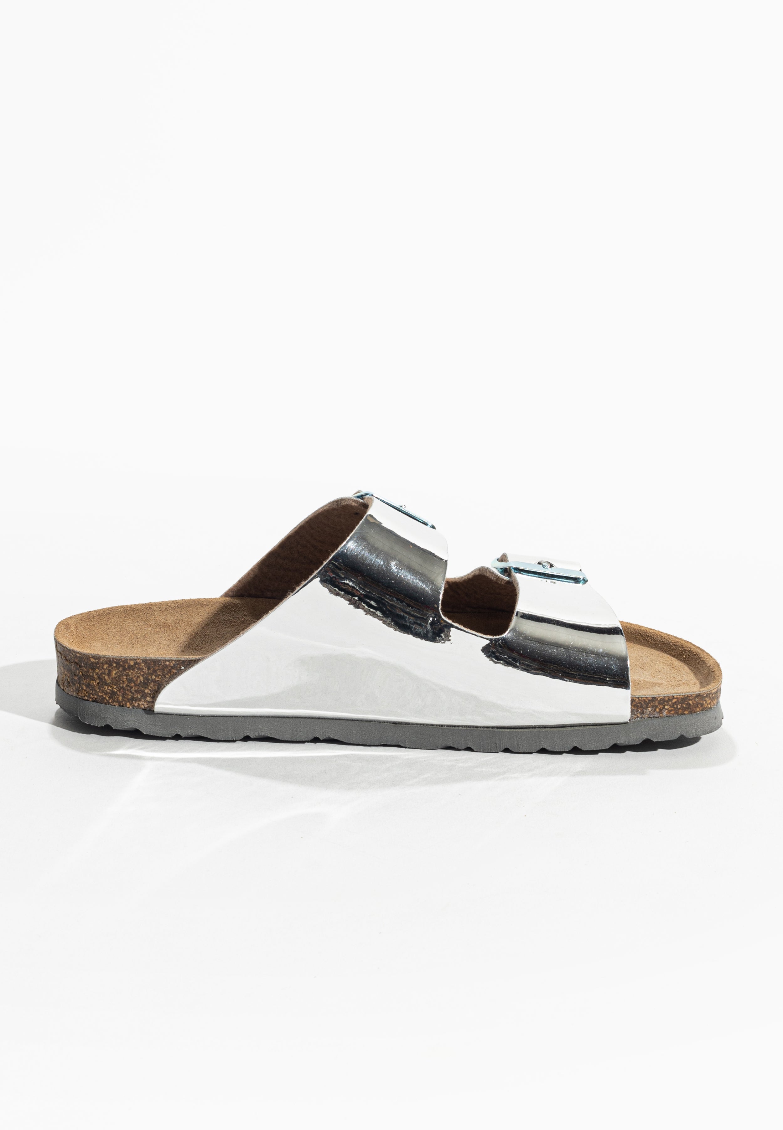 Tracy Silver 2 Strap Sandals