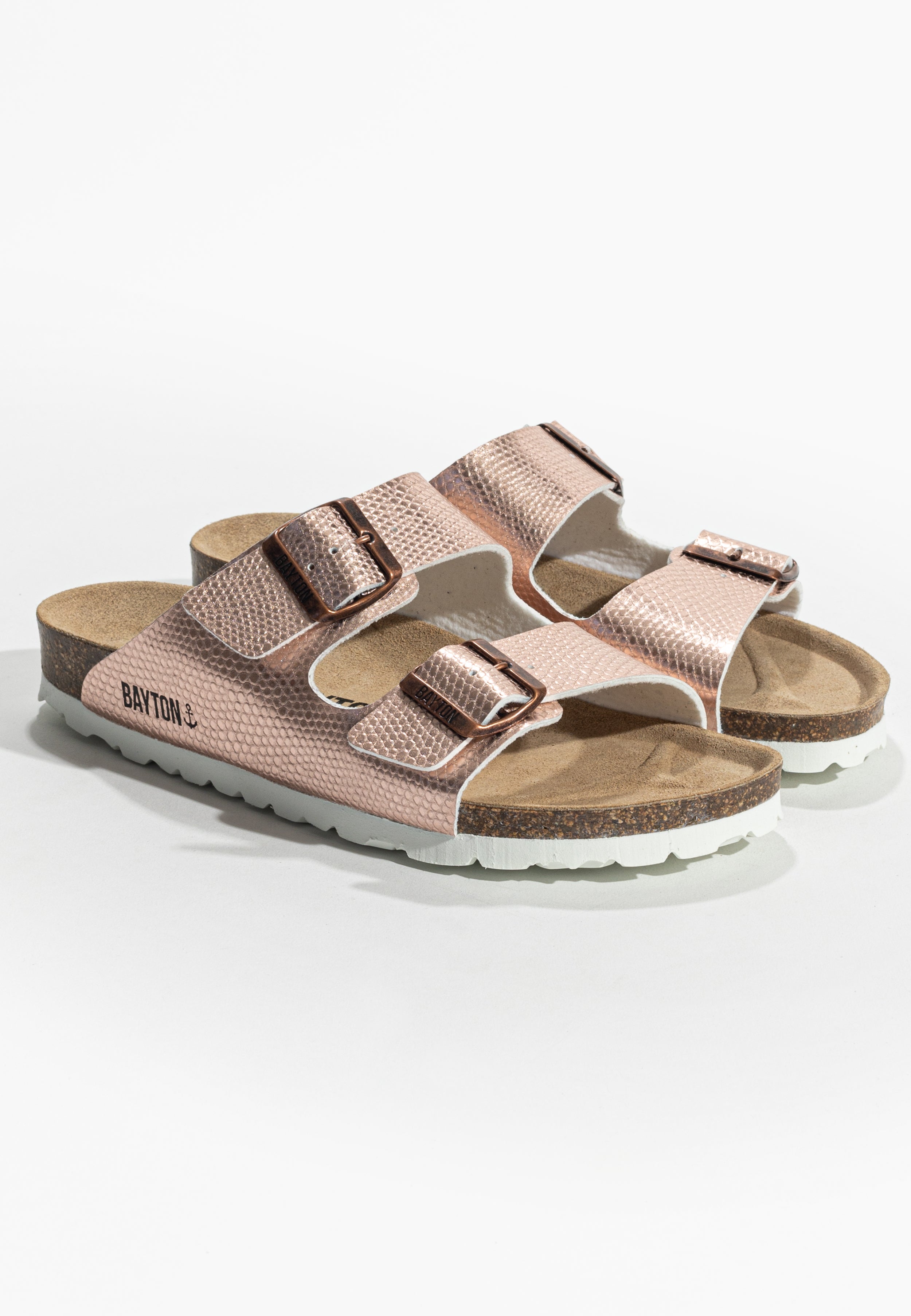 2 Straps Tracy Sandals Rose gold