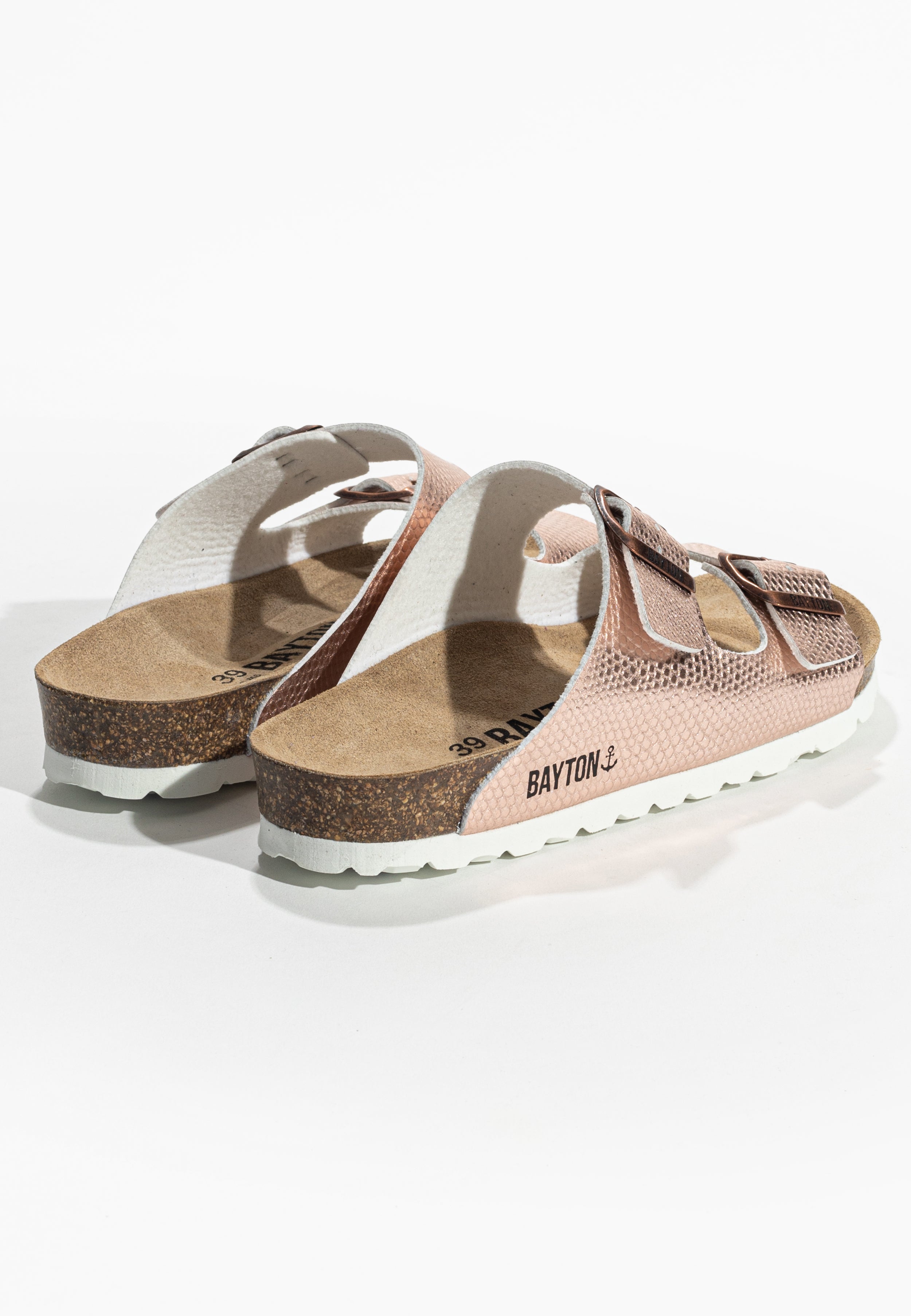 2 Straps Tracy Sandals Rose gold