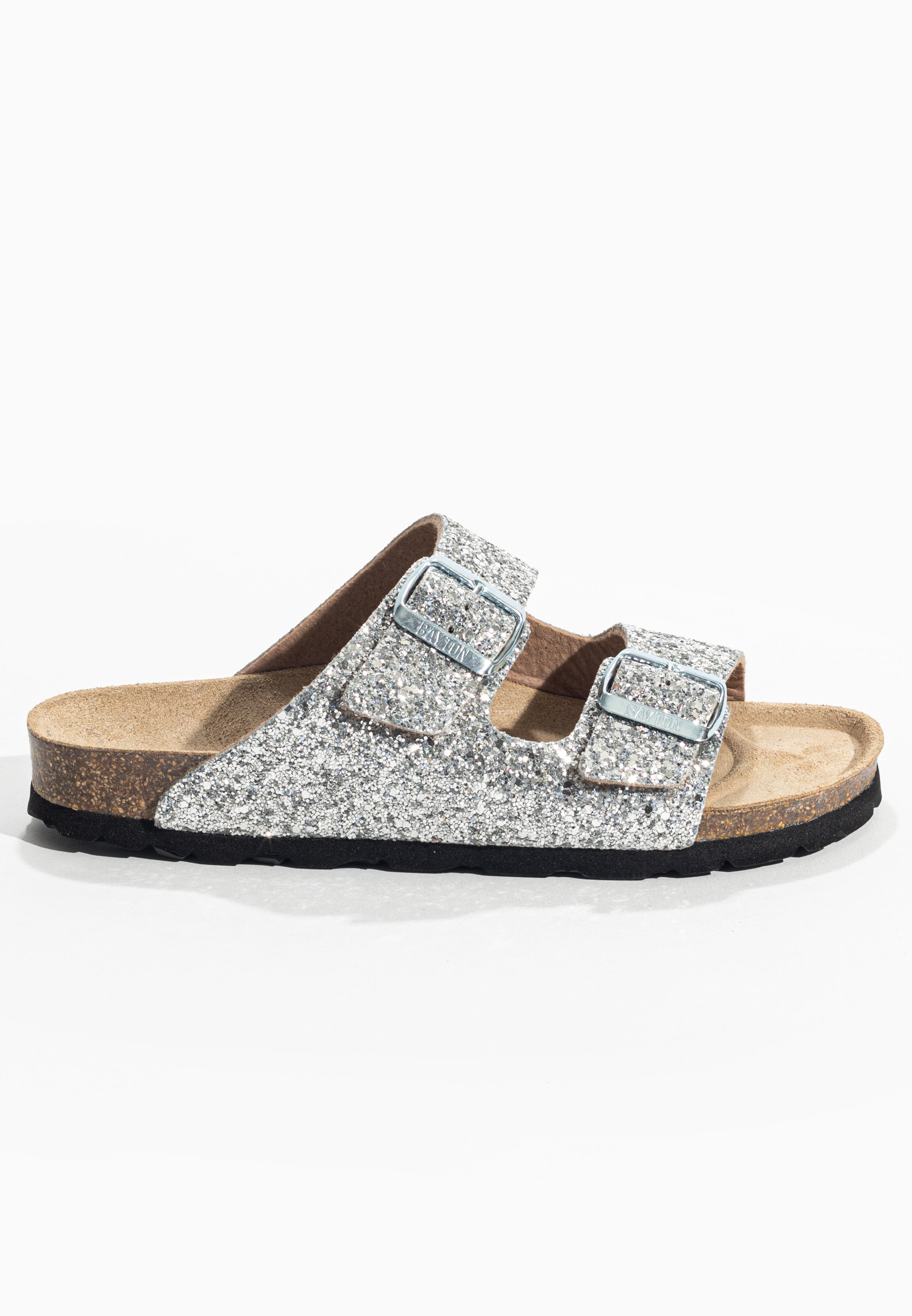 Sandalias Tracy plateadas con purpurina