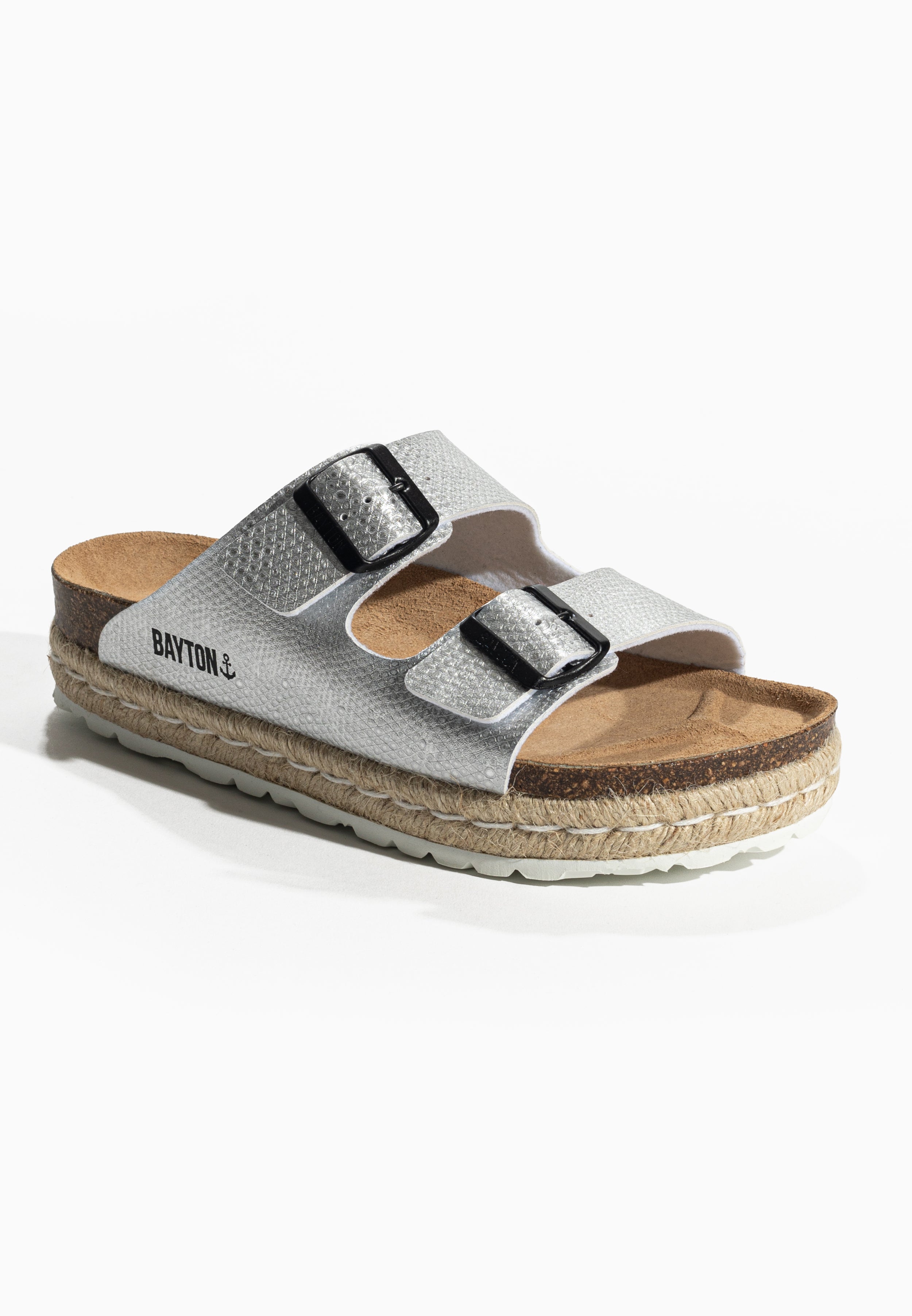 Olympe Silver Platform Sandals