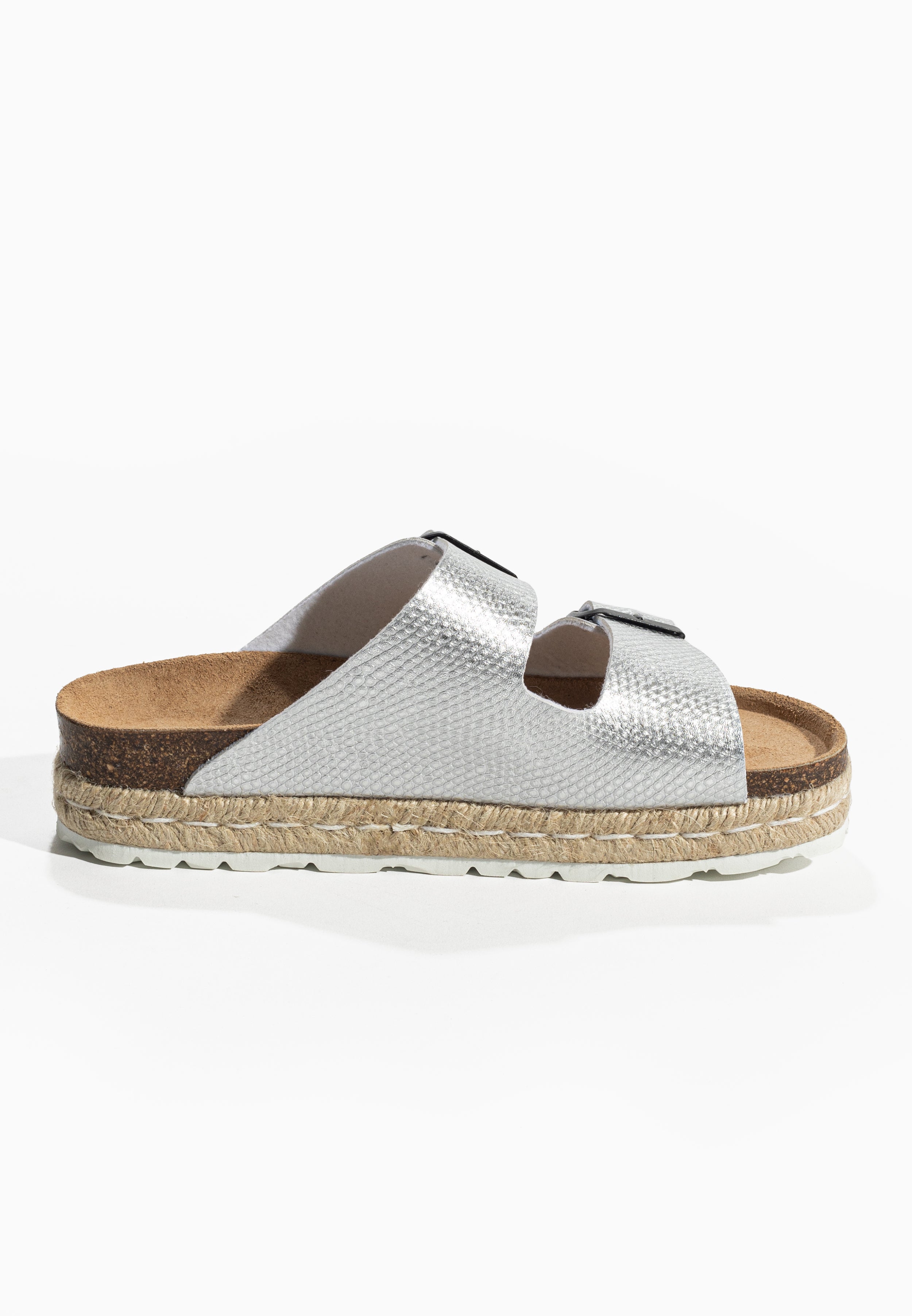 Olympe Silver Platform Sandals