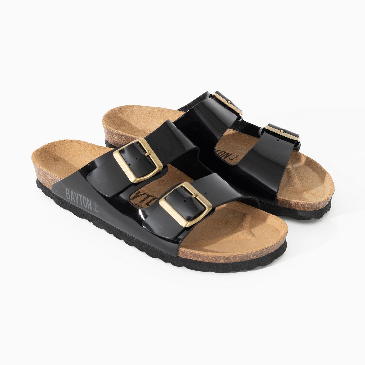 Tracy Black 2 Strap Sandals