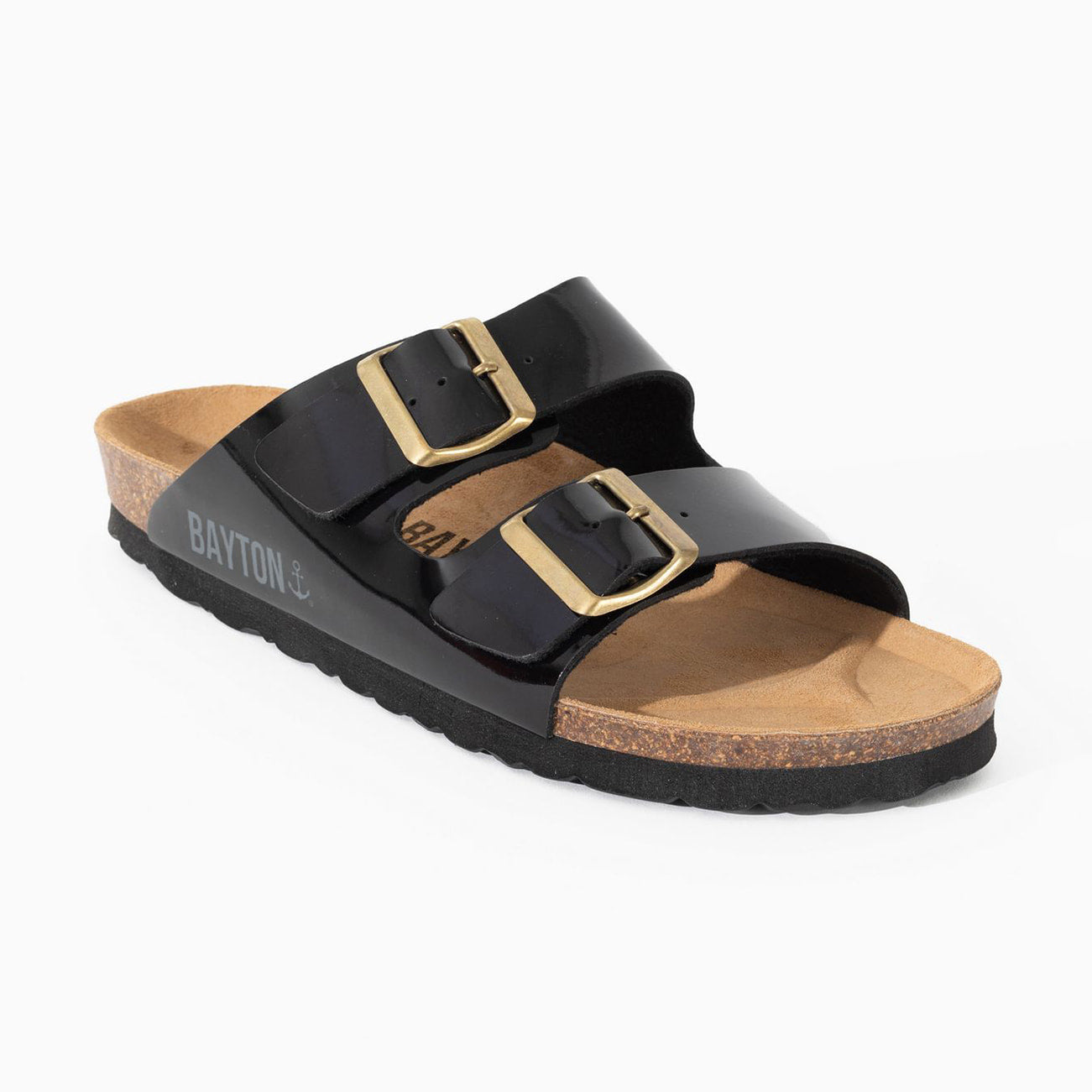 Tracy Black 2 Strap Sandals