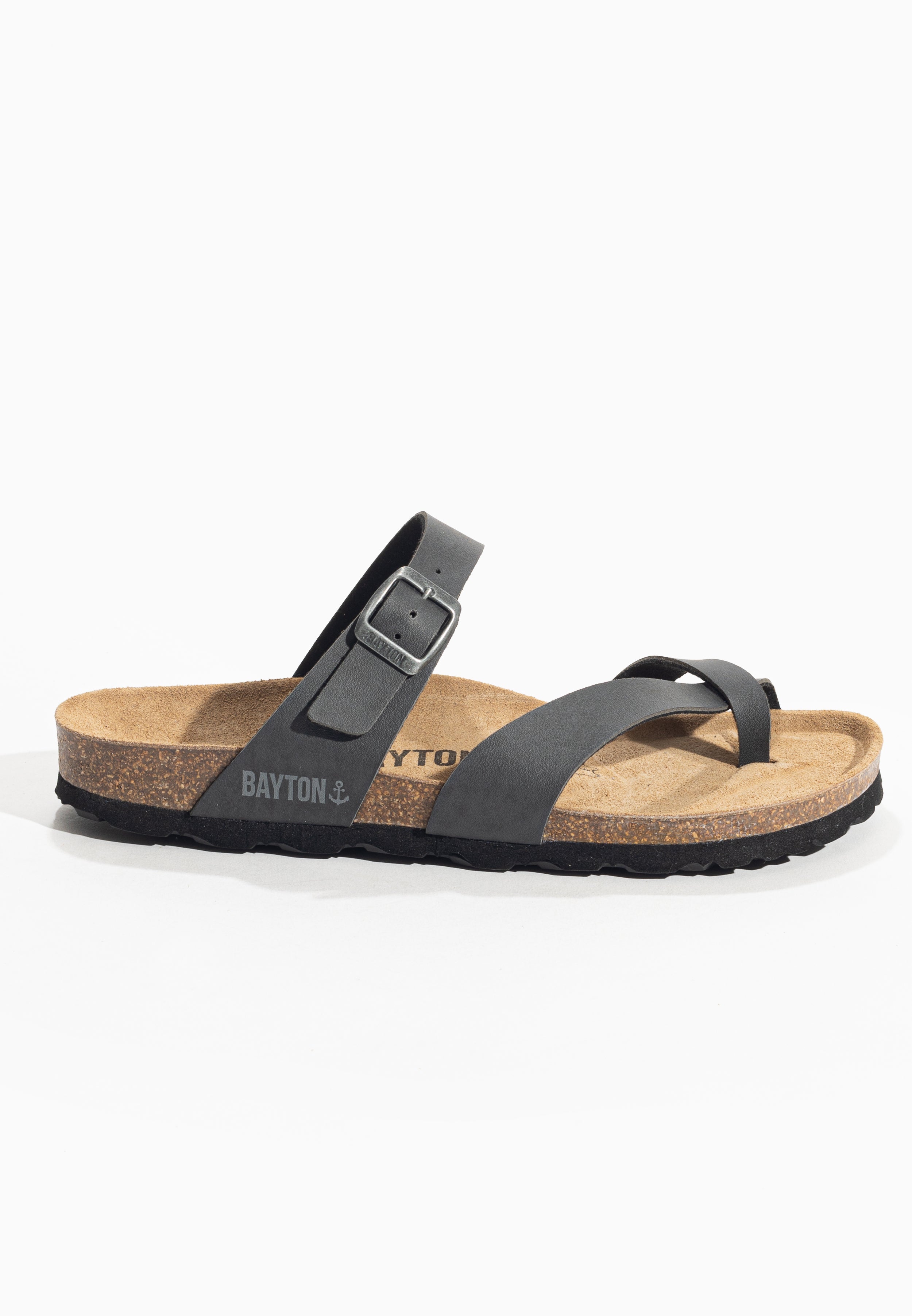 Triade Anthracite Toe-Thong Sandals