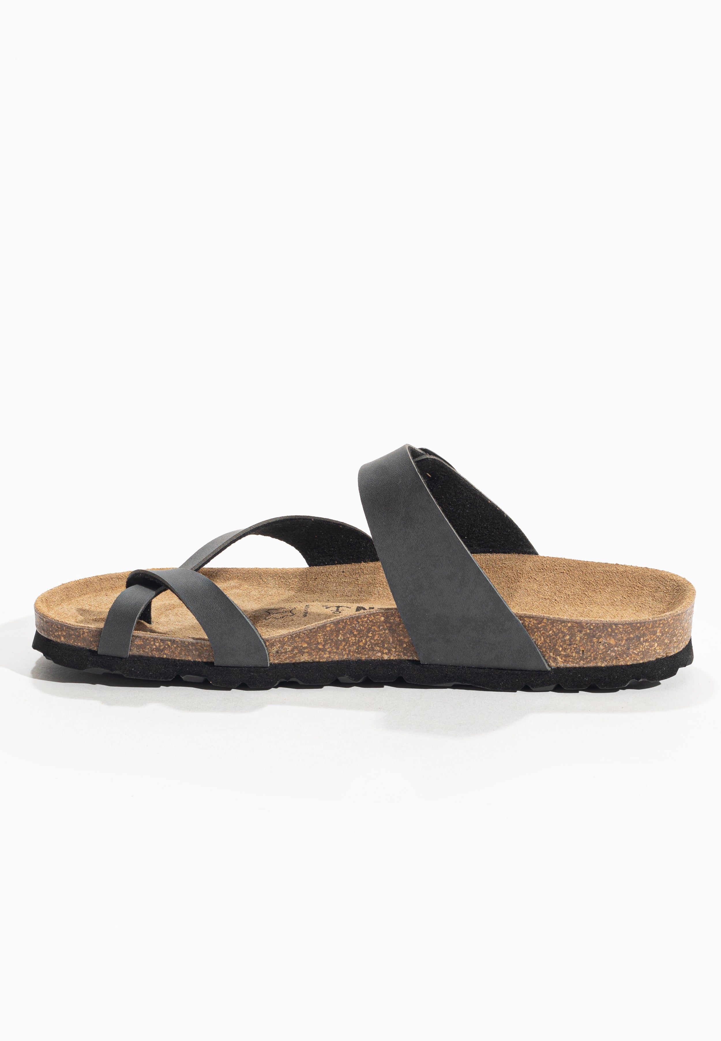 Triade Anthracite Toe-Thong Sandals