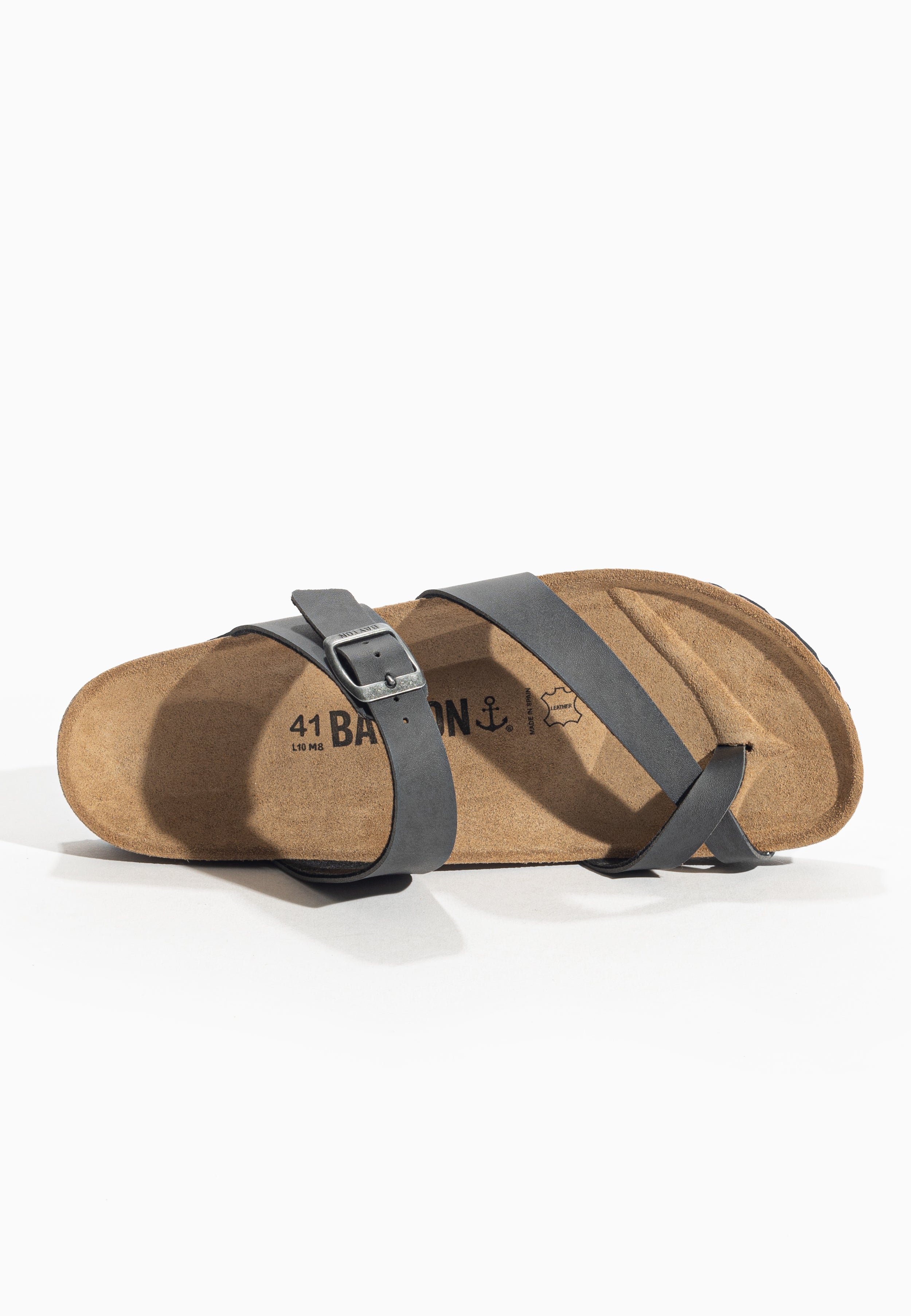 Triade Anthracite Toe-Thong Sandals