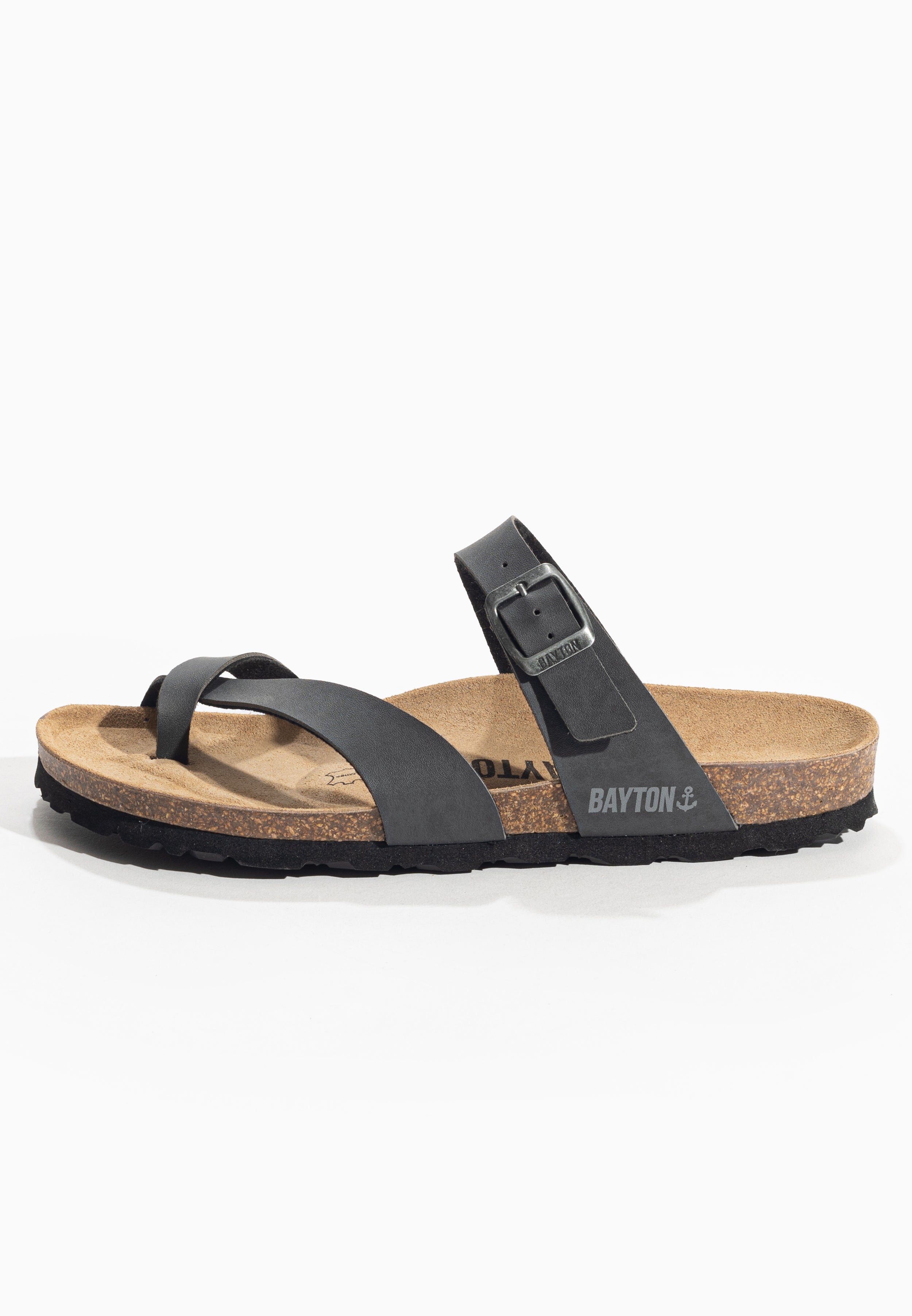 Triade Anthracite Toe-Thong Sandals