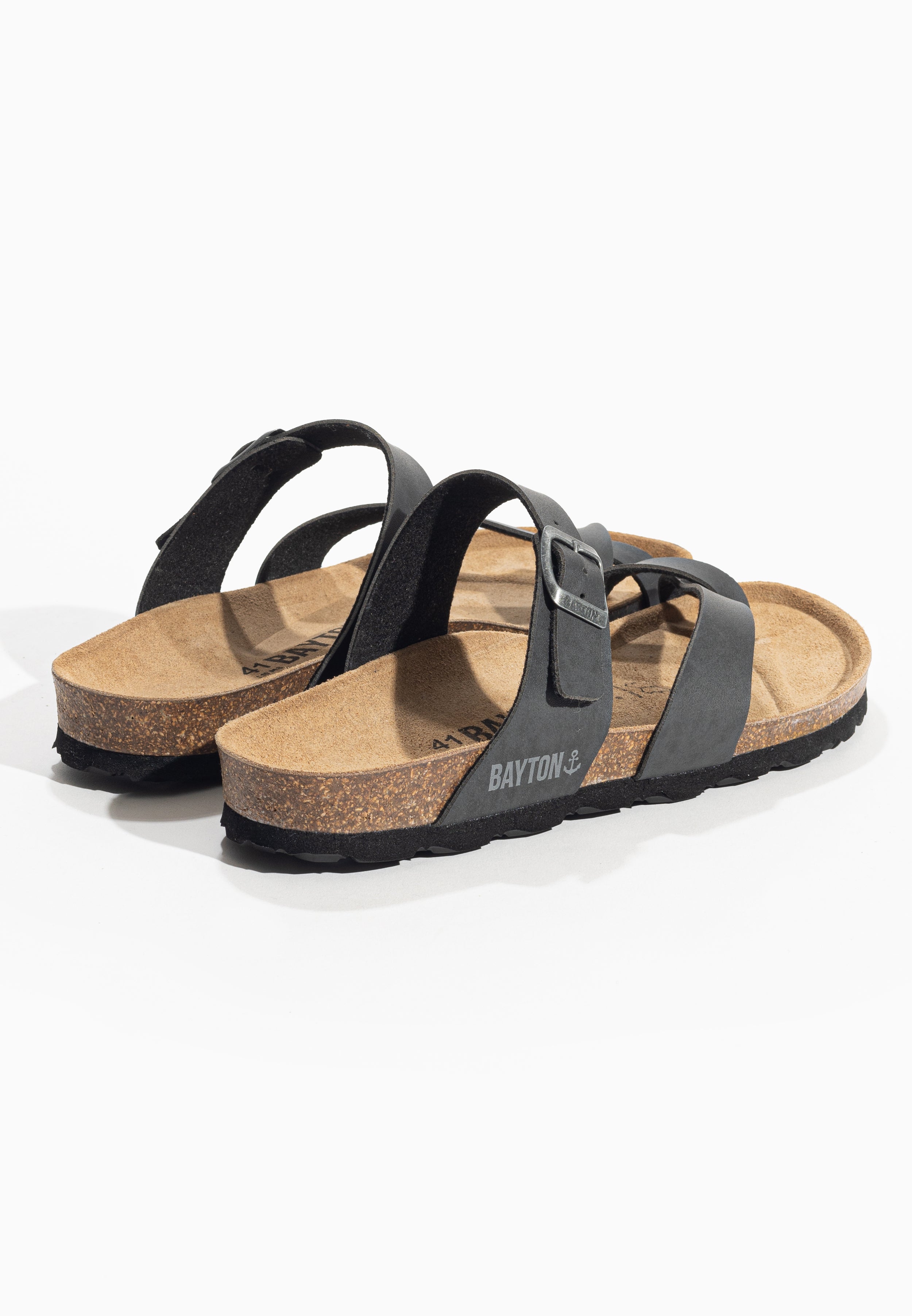 Triade Anthracite Toe-Thong Sandals