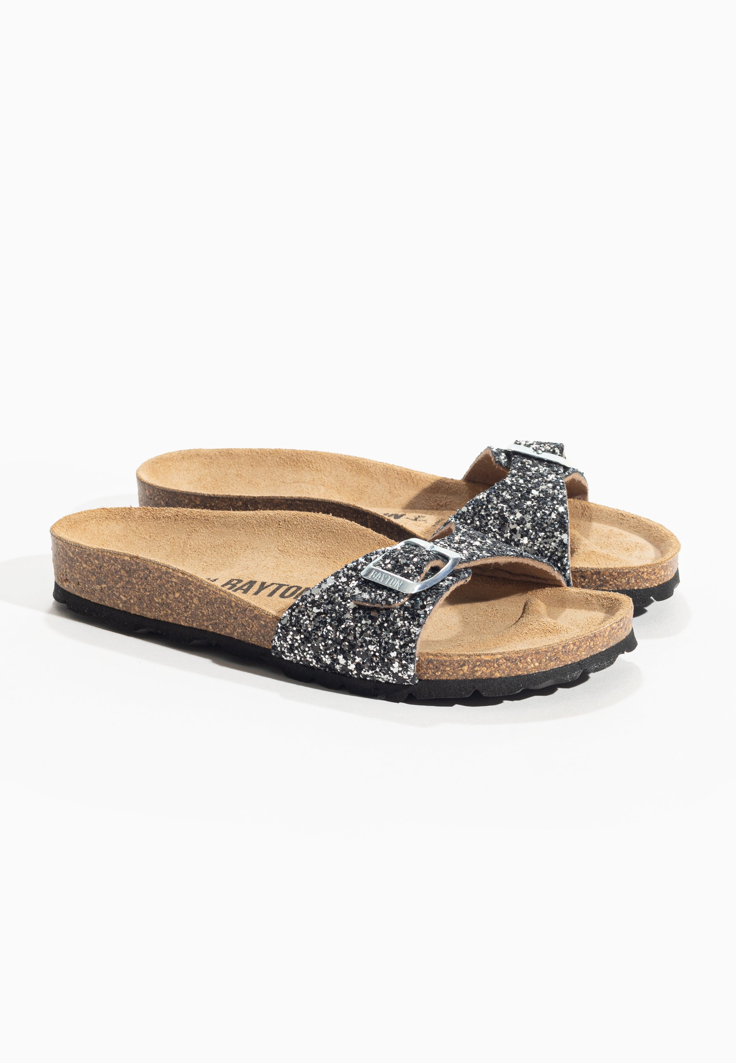 Jazz sandals Glittery silver