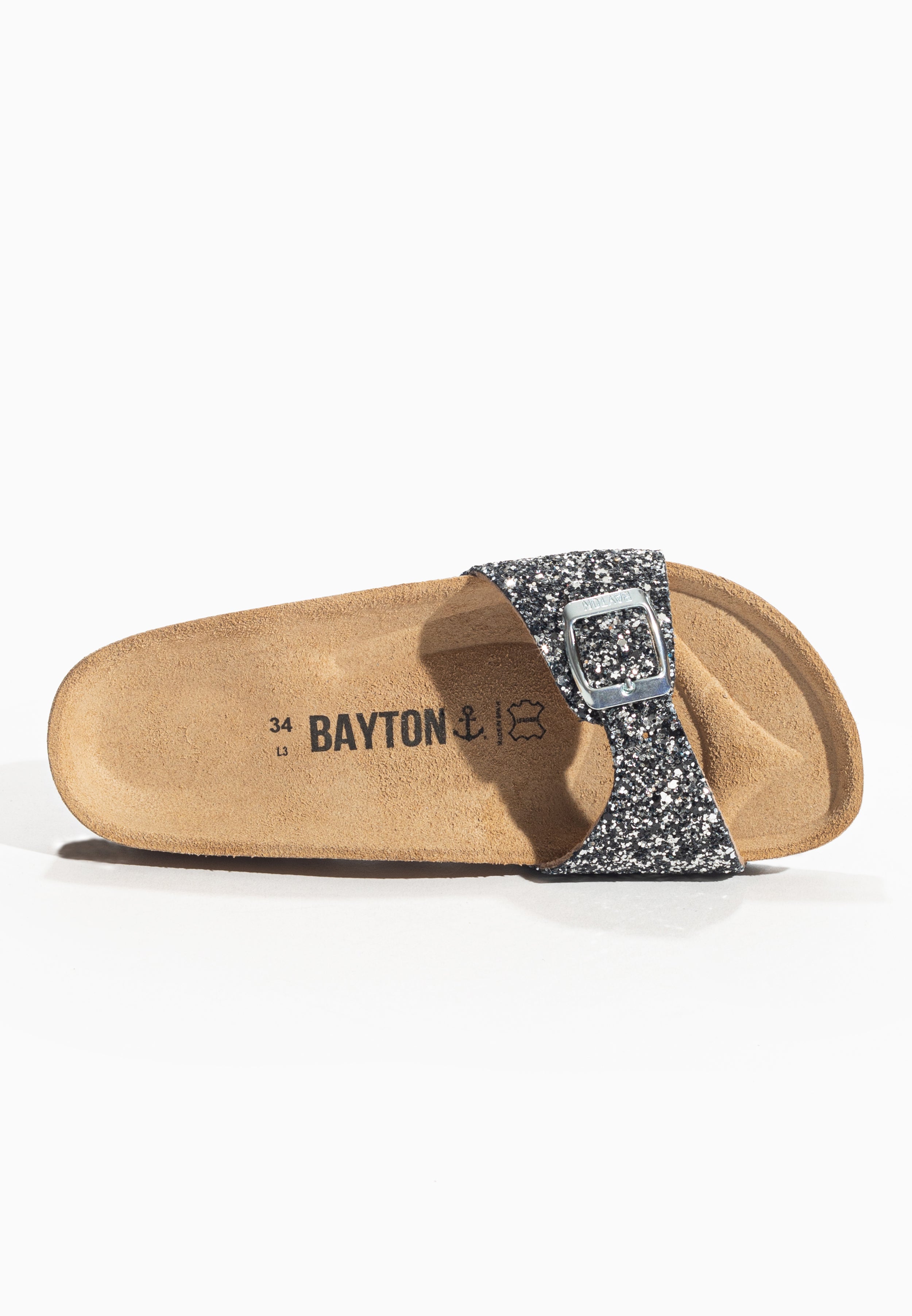 Jazz sandals Glittery silver