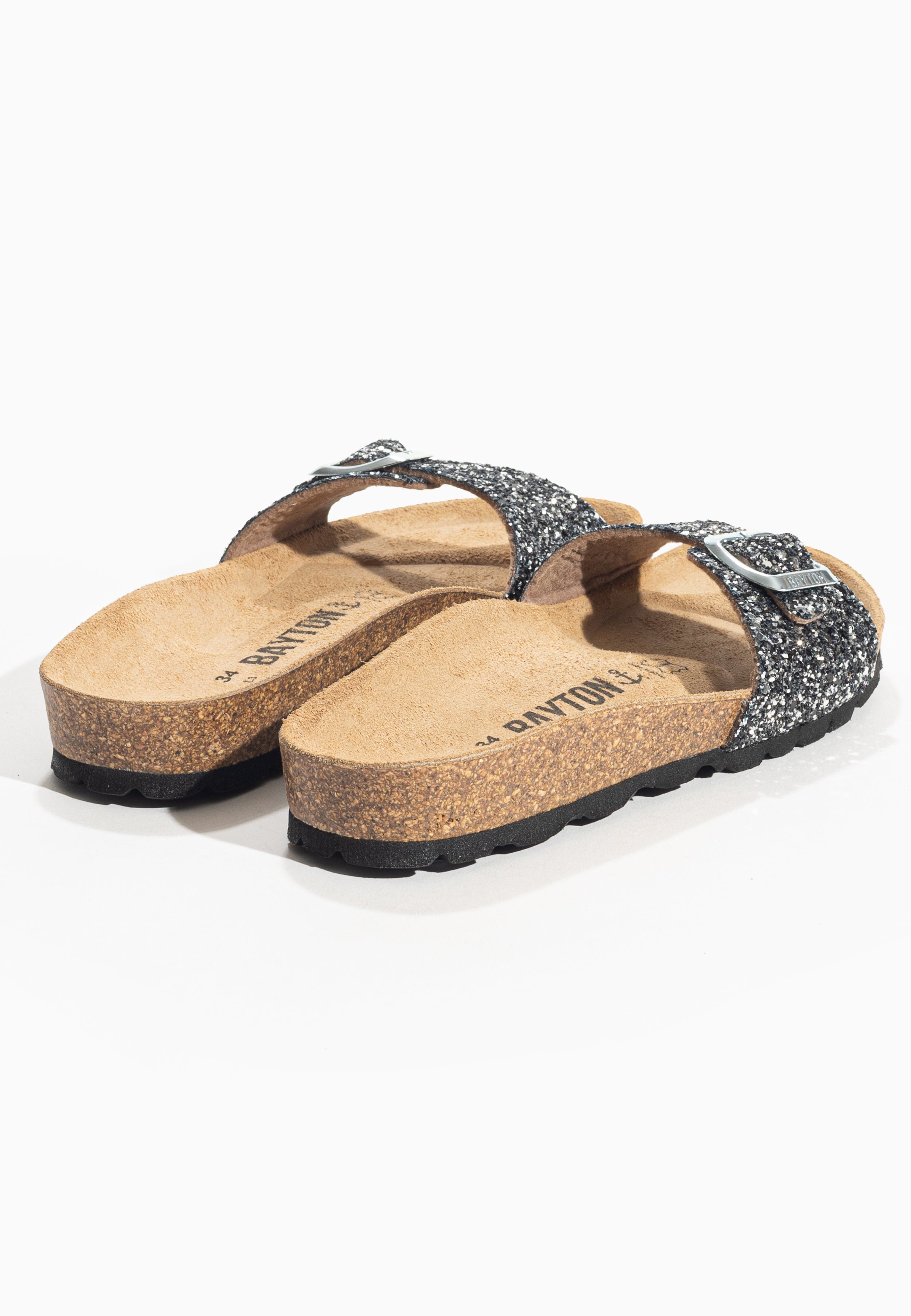 Jazz sandals Glittery silver