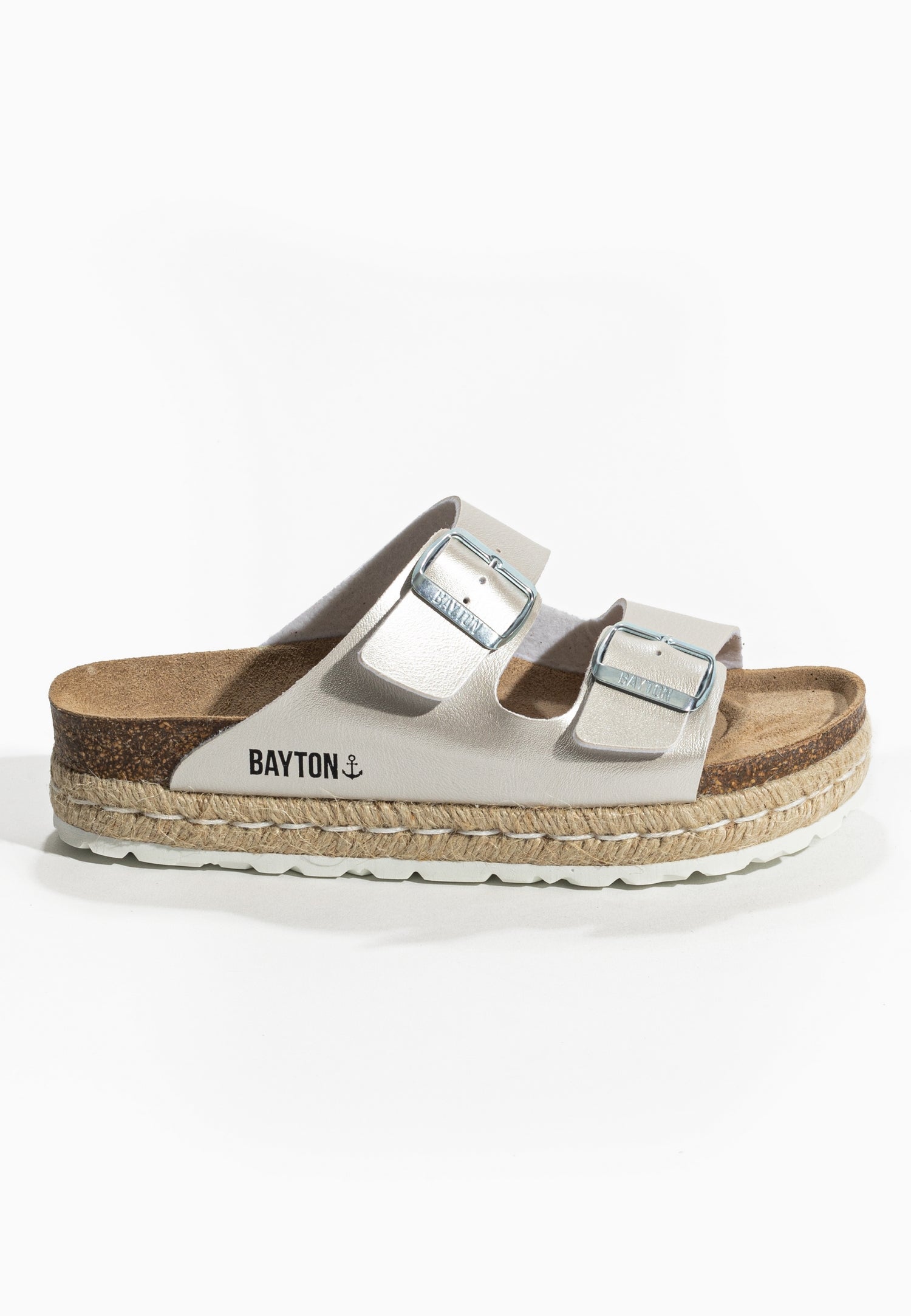 Silvia Light Silver Platform Sandals